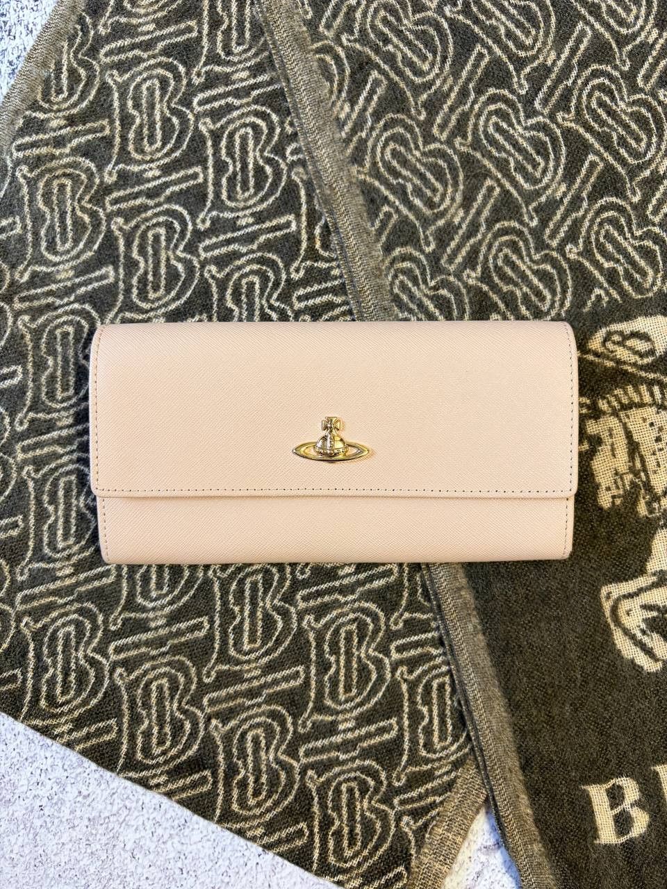 Vivienne Westwood Vivienne Westwood Gold Orb Logo Biege Wallet Size ONE SIZE - 1 Thumbnail