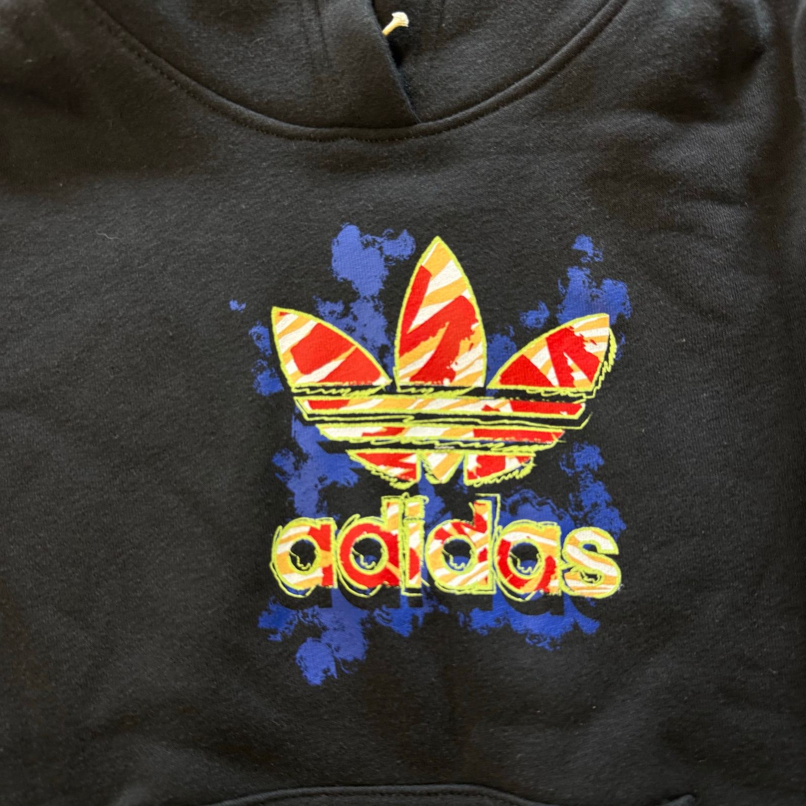 Adidas Adidas Trefoil Hoodie Black/Multicolor Size XL Youth Size US XL / EU 56 / 4 - 6 Thumbnail