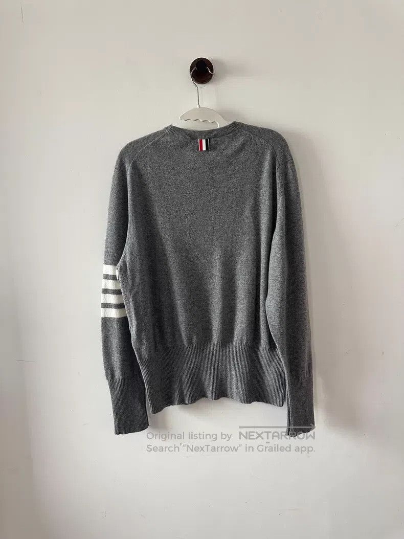 Thom Browne Thom Browne Gray cashmere sweater Size US XL / EU 56 / 4 - 2 Thumbnail