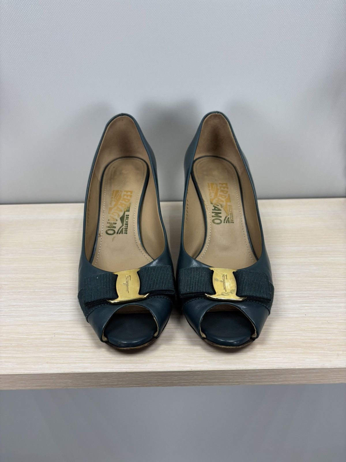 Salvatore Ferragamo Womens heels Salvatore Ferragamo Size 6 1/2 Color Blue Size US 6.5 / IT 36.5 - 2 Thumbnail