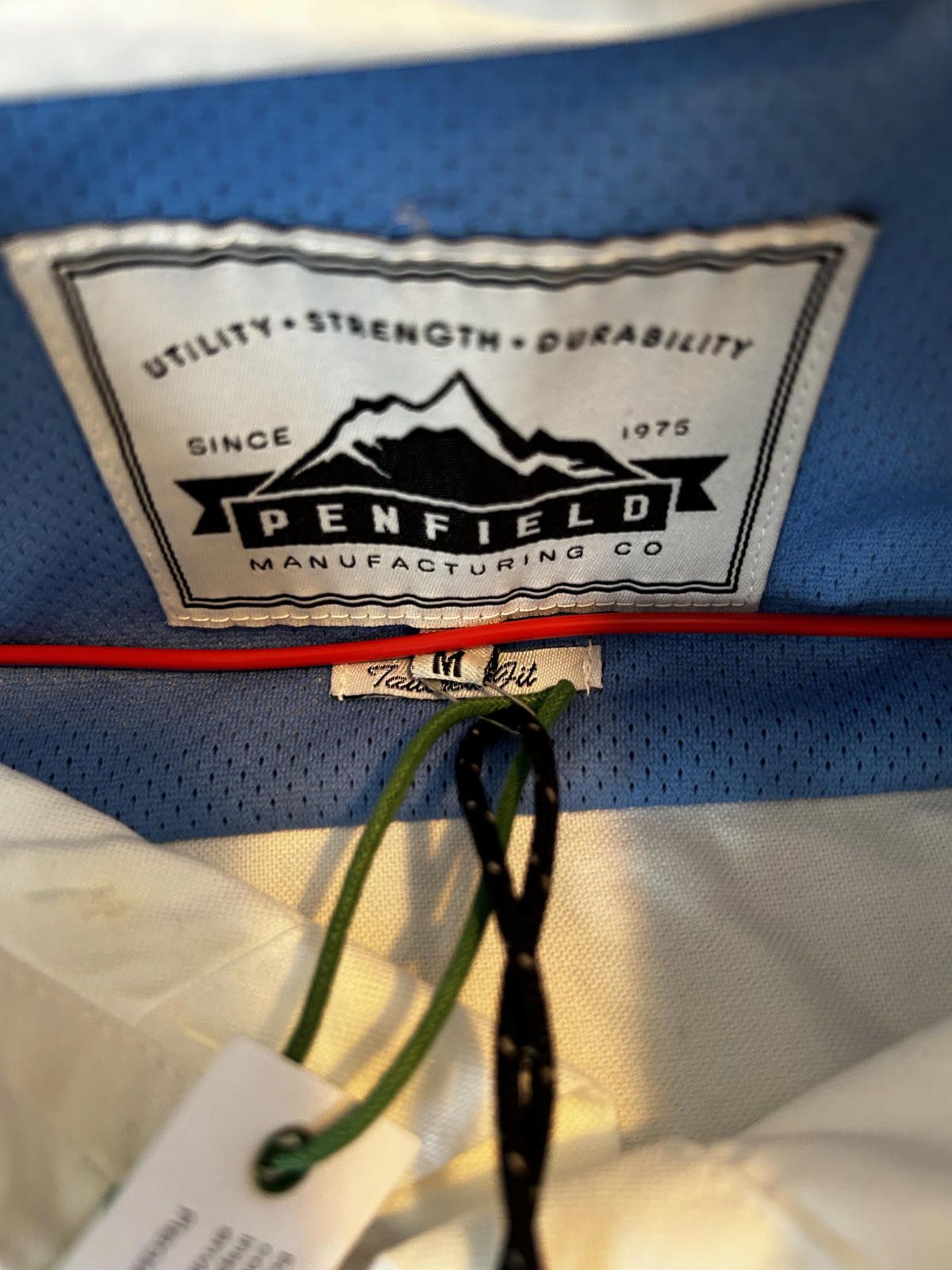 Pendleton Penfield Aspley Shirt White Blue details Men’s Size M NWT Size US M / EU 48-50 / 2 - 3 Thumbnail