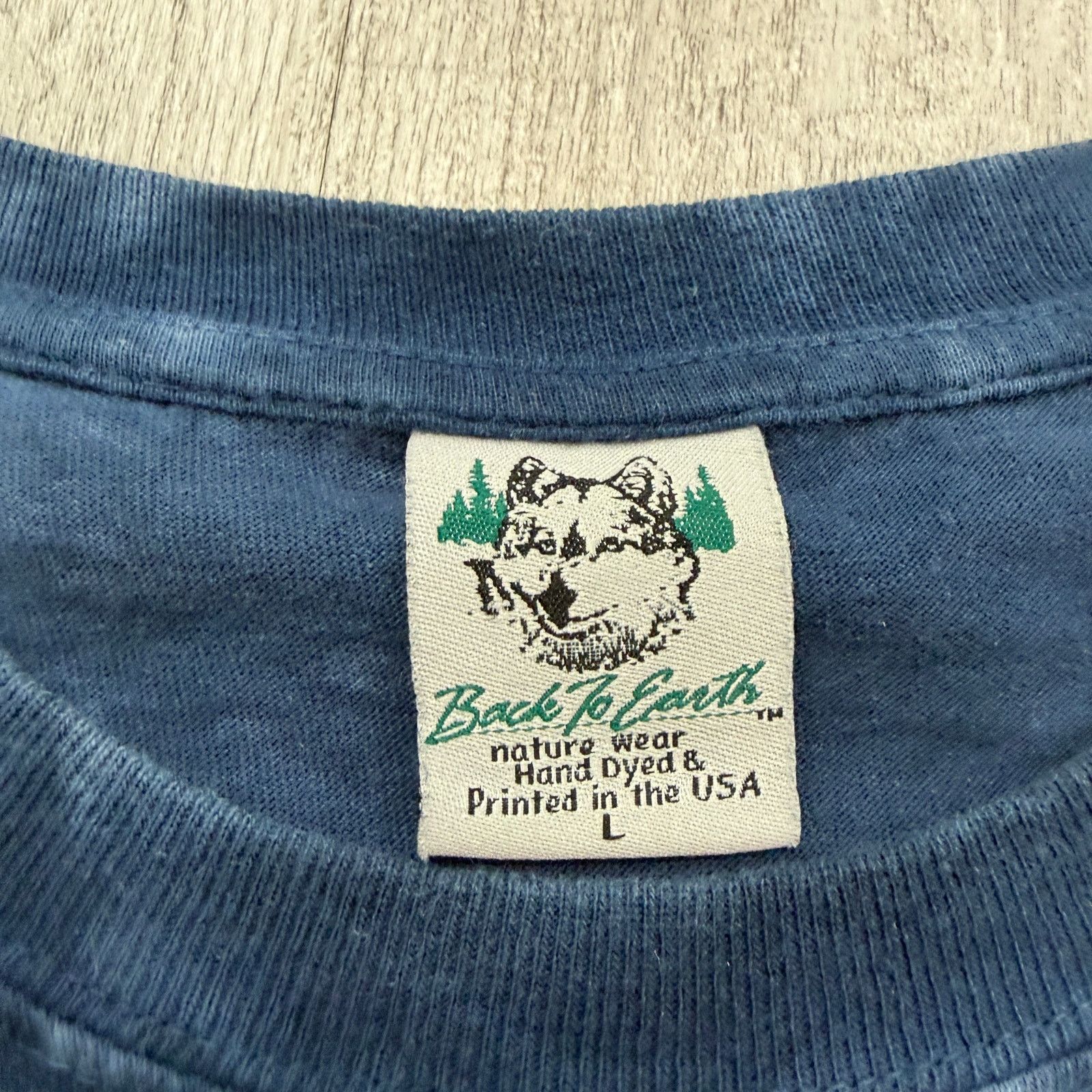 Vintage Vintage Back to Earth Coal Train Shirt Men's Large Blue 90s Size US L / EU 52-54 / 3 - 4 Thumbnail