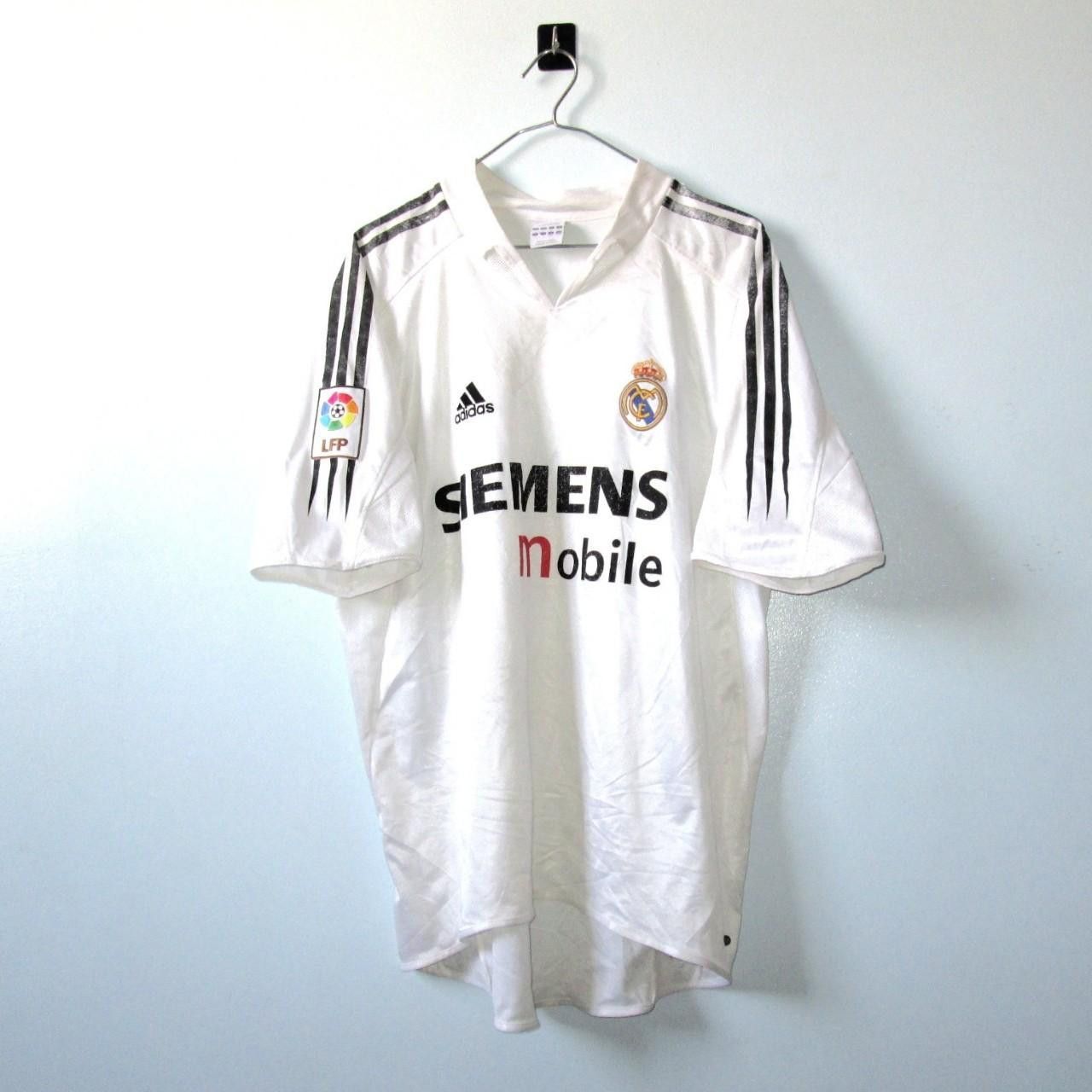 Adidas Real Madrid Spain 2004 2005 Home Shirt Jersey Size US L / EU 52-54 / 3 - 1 Thumbnail