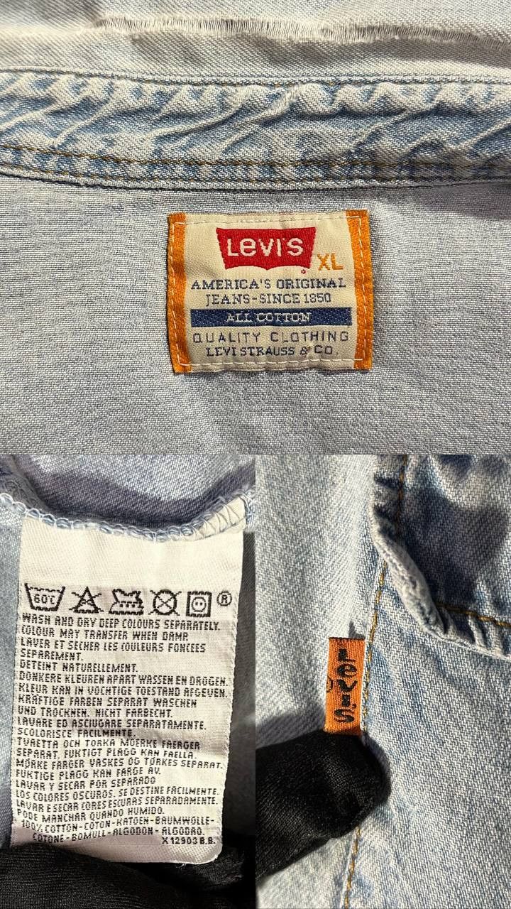 Levi's Levi's vintage Jean Shirt Denim Long Sleeve Blue Size US XL / EU 56 / 4 - 12 Thumbnail