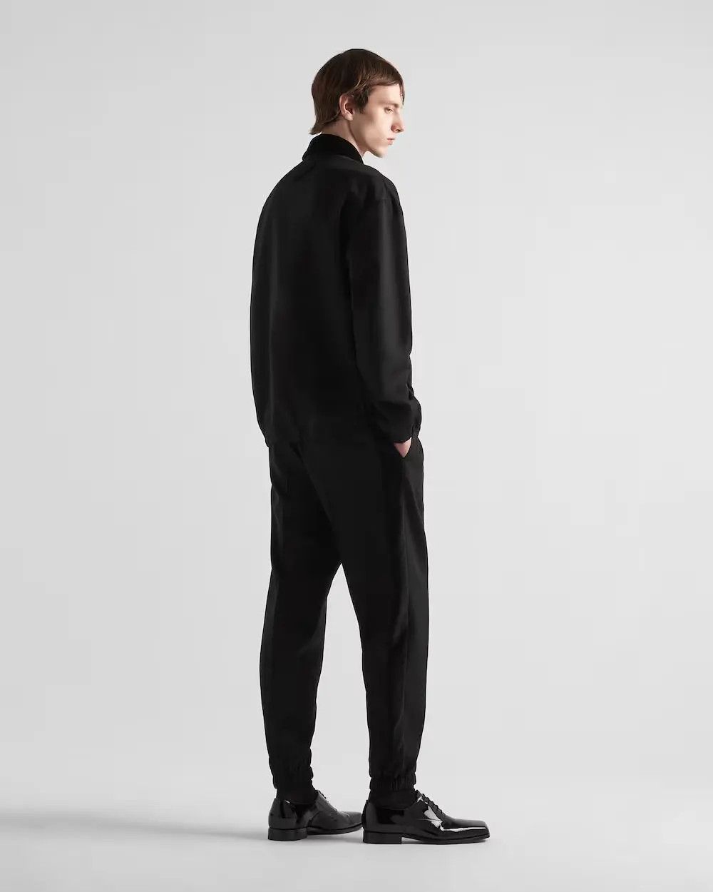 Prada oc11z0625 Wool Blouson Jacket in Black Size US M / EU 48-50 / 2 - 5 Thumbnail