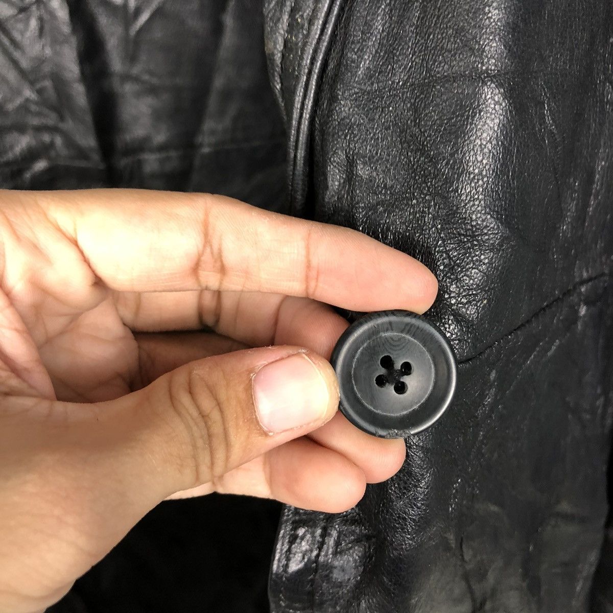Japanese Brand 🔥VINTAGE BIKER LEATHER JACKET UNKNOWN BRAND ISSEY MIYAKE Size US M / EU 48-50 / 2 - 18 Thumbnail