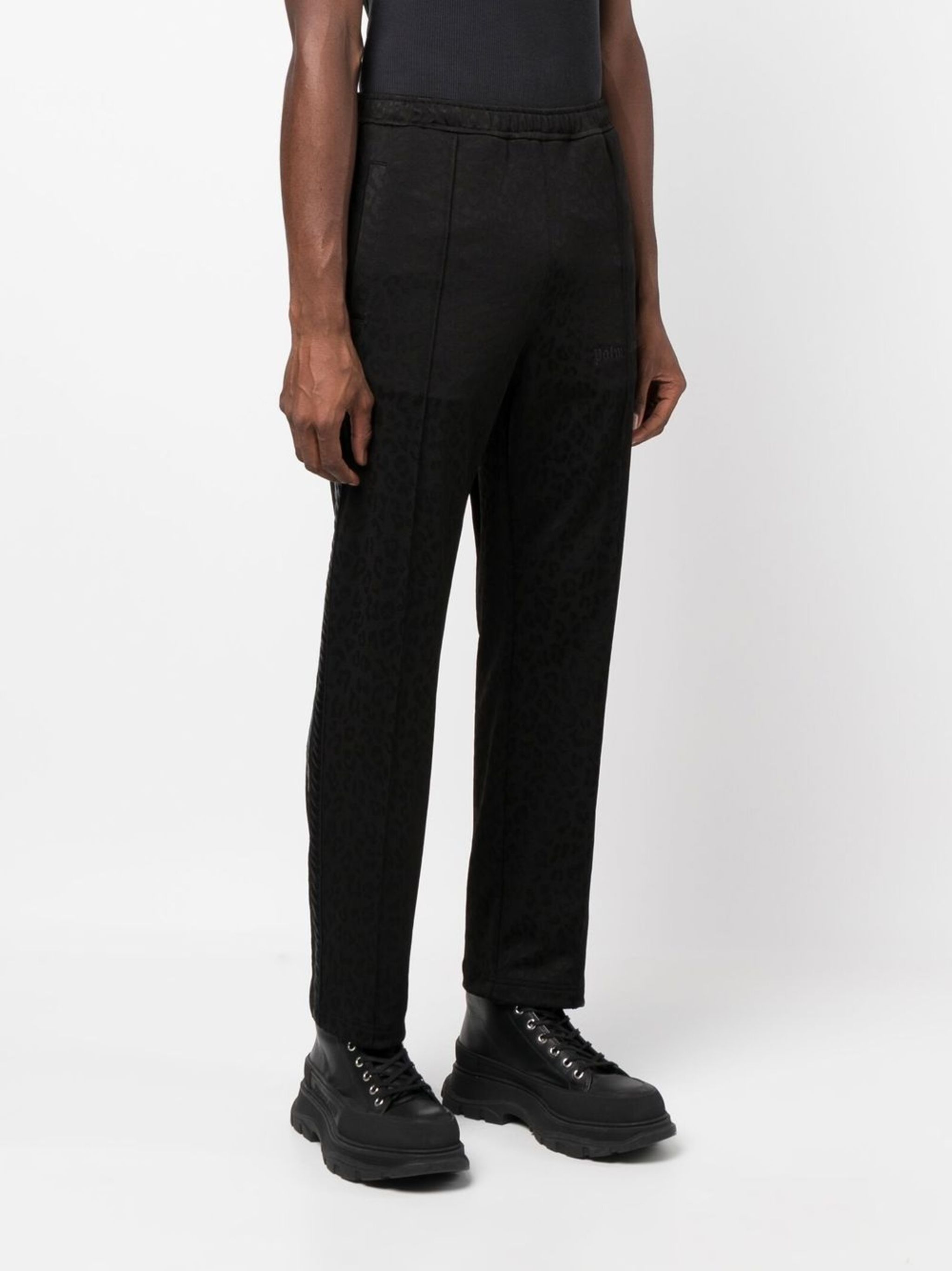 Palm Angels o1in1s1024 Q:1 / Tuxedo Leopard Trackpant in Black Size US 32 / EU 48 - 3 Thumbnail