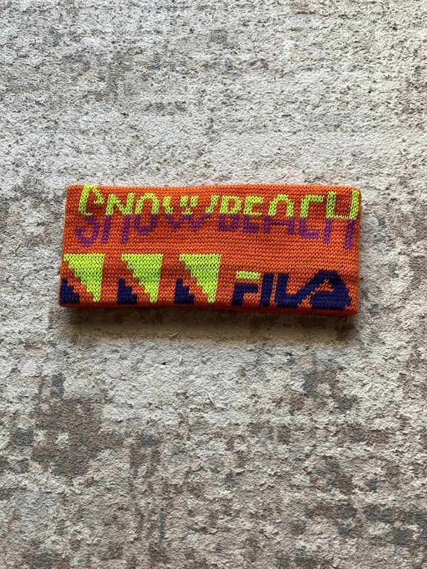 Fila FILA Snow Beach Headband Made in Italy 35% Wool Vintage 90s Size ONE SIZE - 1 Thumbnail