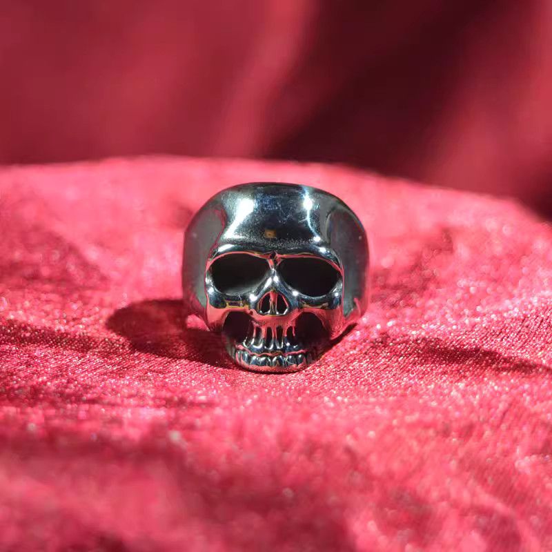 Jewelry Skull Future Jewelry Rings Open Size Chrome Ring (Size 7-13) Size ONE SIZE - 1 Thumbnail
