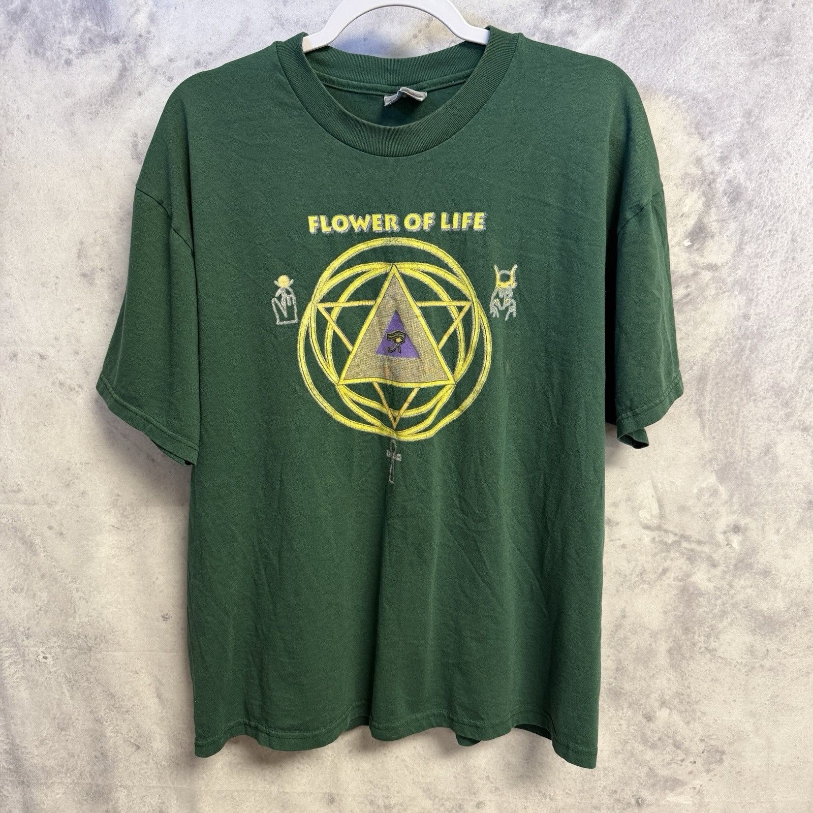 Vintage Vintage Sacred Geometry Flower Of Life T Shirt Men’s XL Size US XL / EU 56 / 4 - 2 Thumbnail