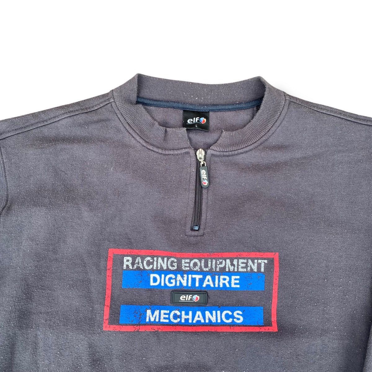 Sports Specialties × Vintage Vintage 90’s ELF Racing Equipment Mechanics Sweatshirt. #E5 Size US L / EU 52-54 / 3 - 2 Thumbnail