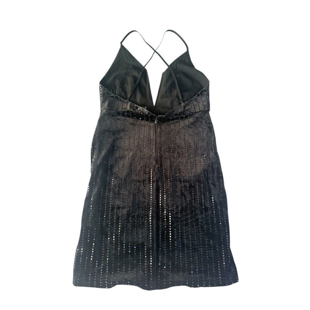Forever 21 Forever 21 Black Sequin Mini Dress Size S Size S / US 4 / IT 40 - 3 Thumbnail
