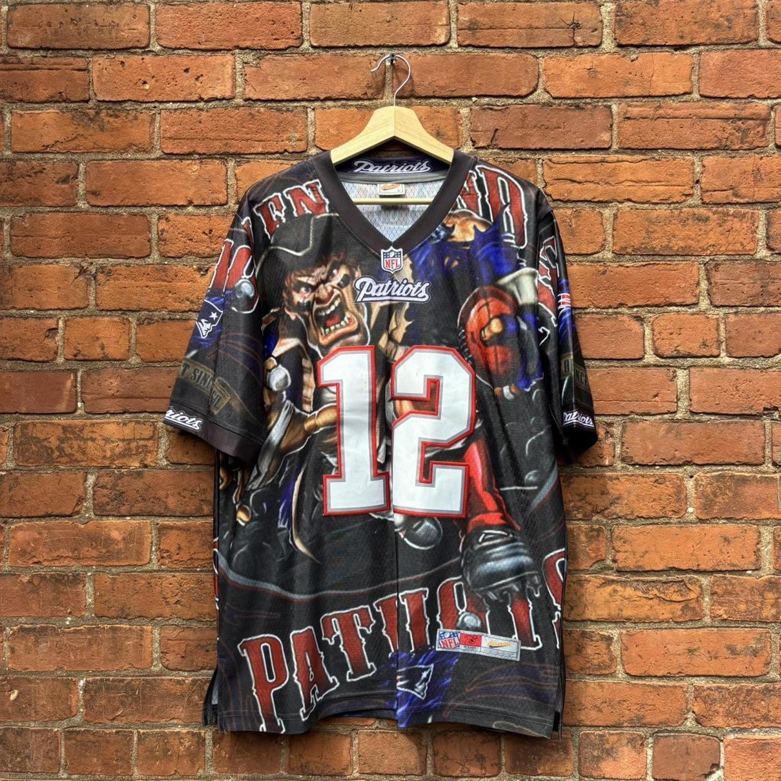 NFL New England patriots Tom Brady all over print jersey L Size US L / EU 52-54 / 3 - 1 Thumbnail