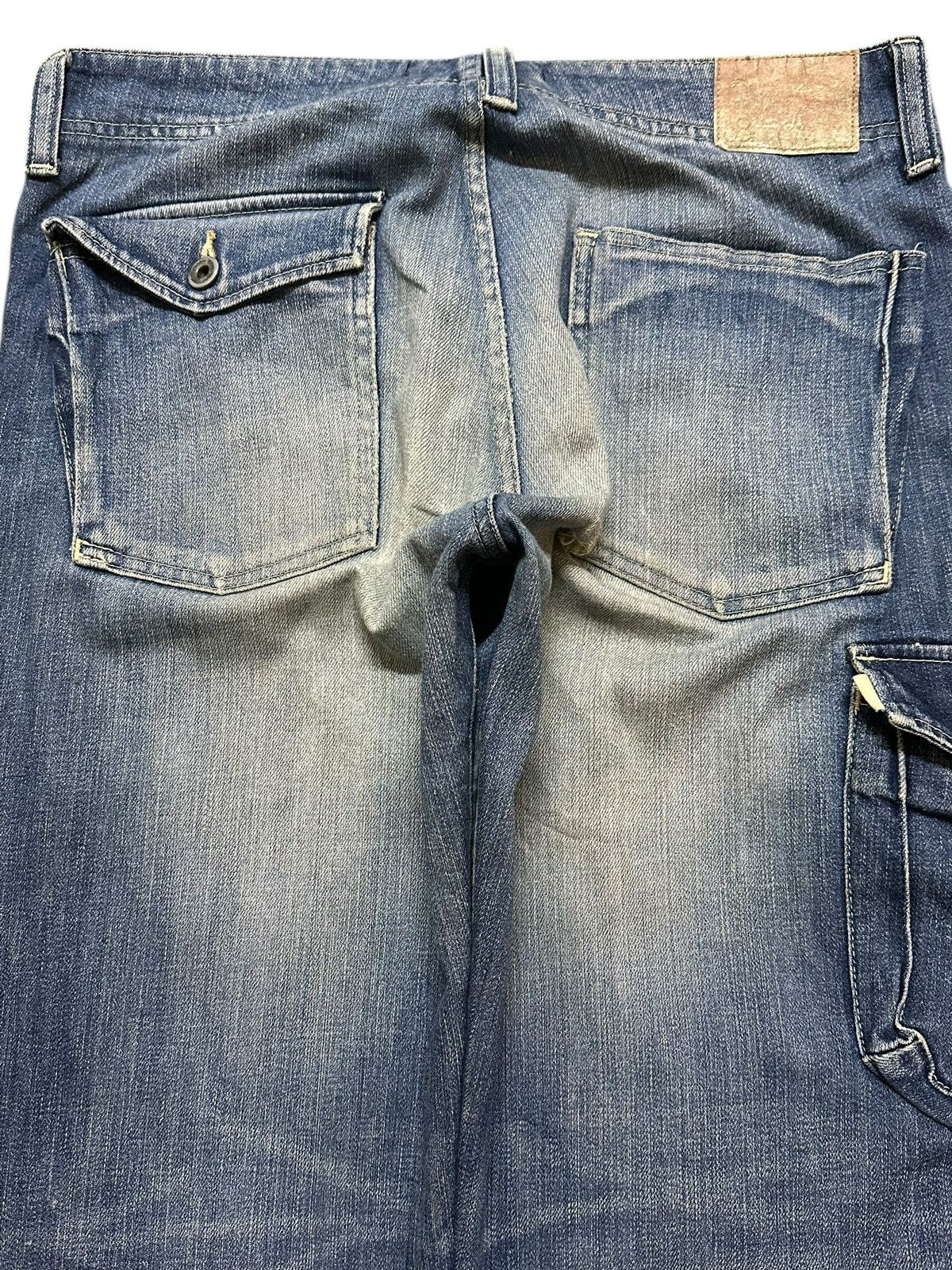 Johnbull Vintage Japan Johnbull Mud Wash Faded Whisker Style Jeans Size US 32 / EU 48 - 5 Thumbnail