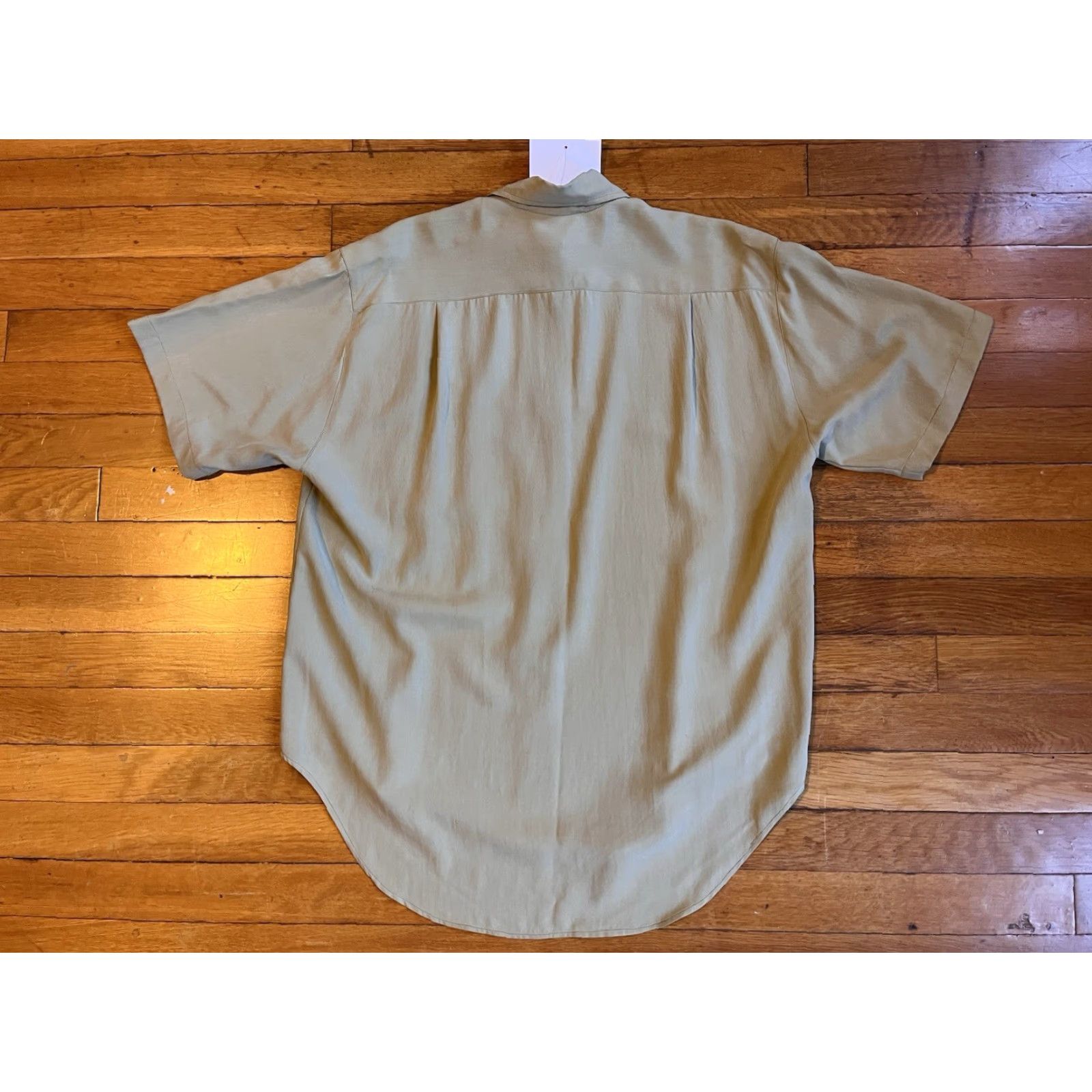 Calvin Klein VINTAGE Calvin Klein Archive Library Resort Silk Blouse Women’s Large Green 90s Size L / US 10 / IT 46 - 7 Thumbnail