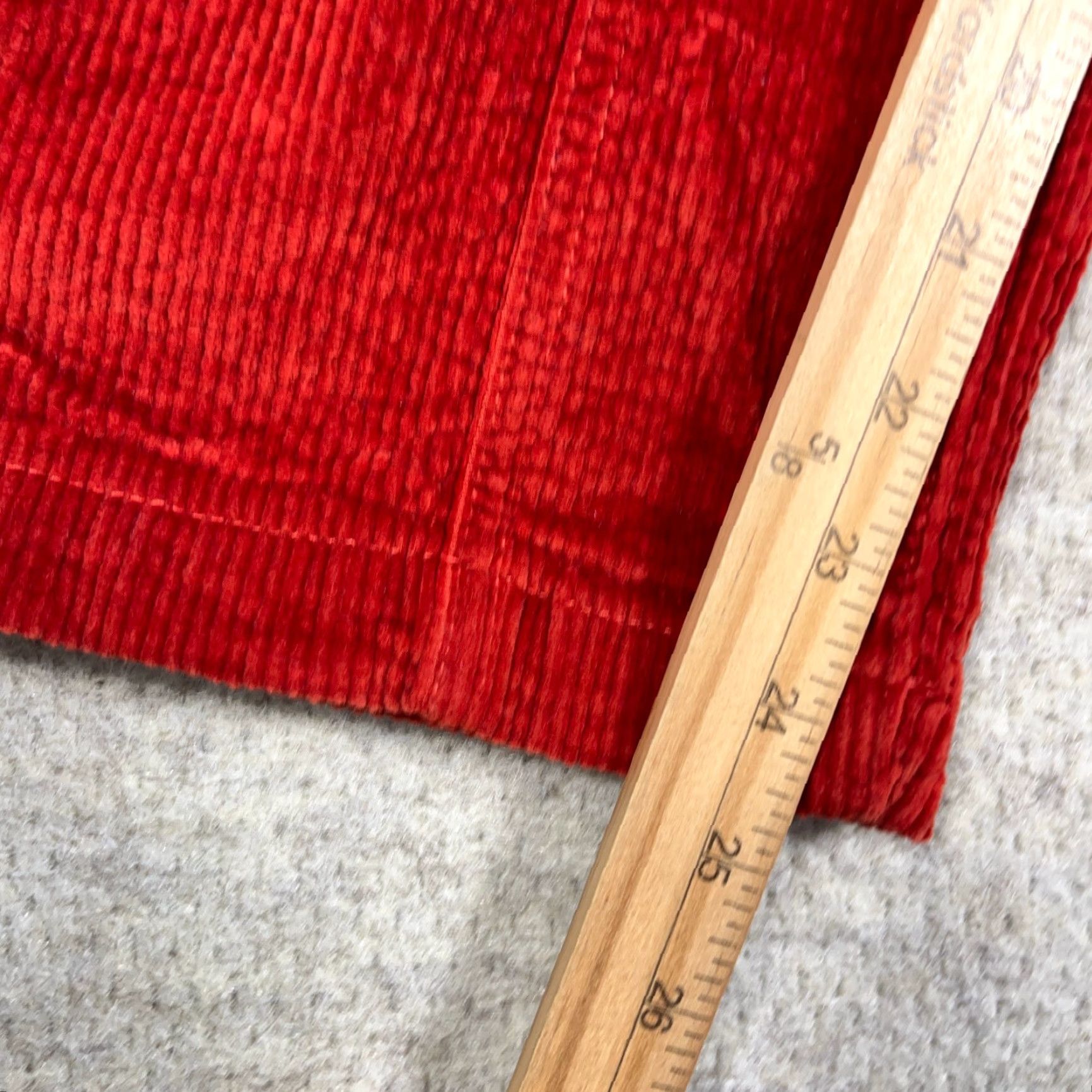 Vintage Judy Blue Jeans Women 13 31 Ankle Straight Red Corduroy Pants Button Fly Cords Size 34" / US 12 / IT 48 - 7 Thumbnail