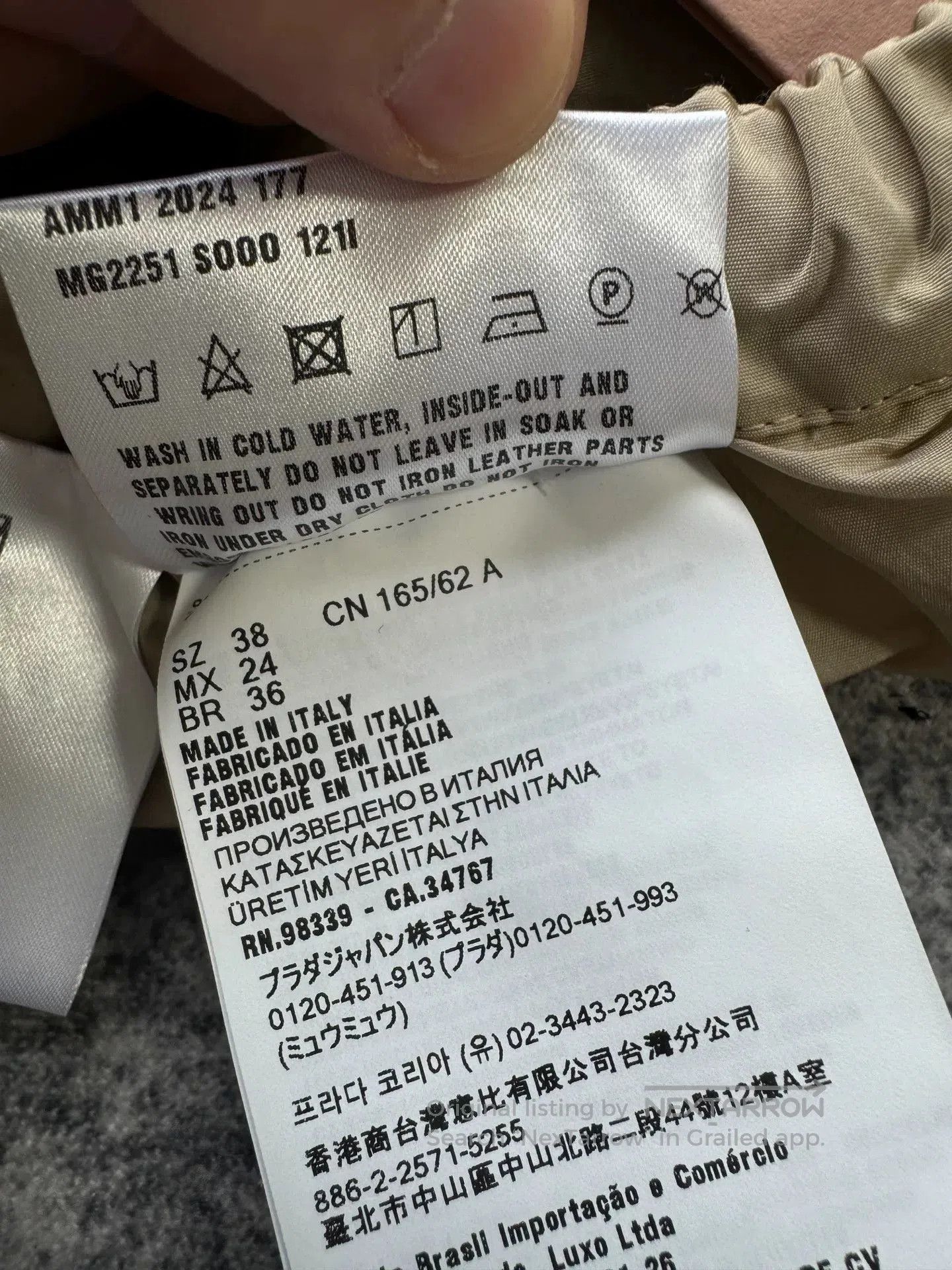 Miu Miu Miu Miu Khaki Nylon Half Skirt. Size 37" - 7 Thumbnail