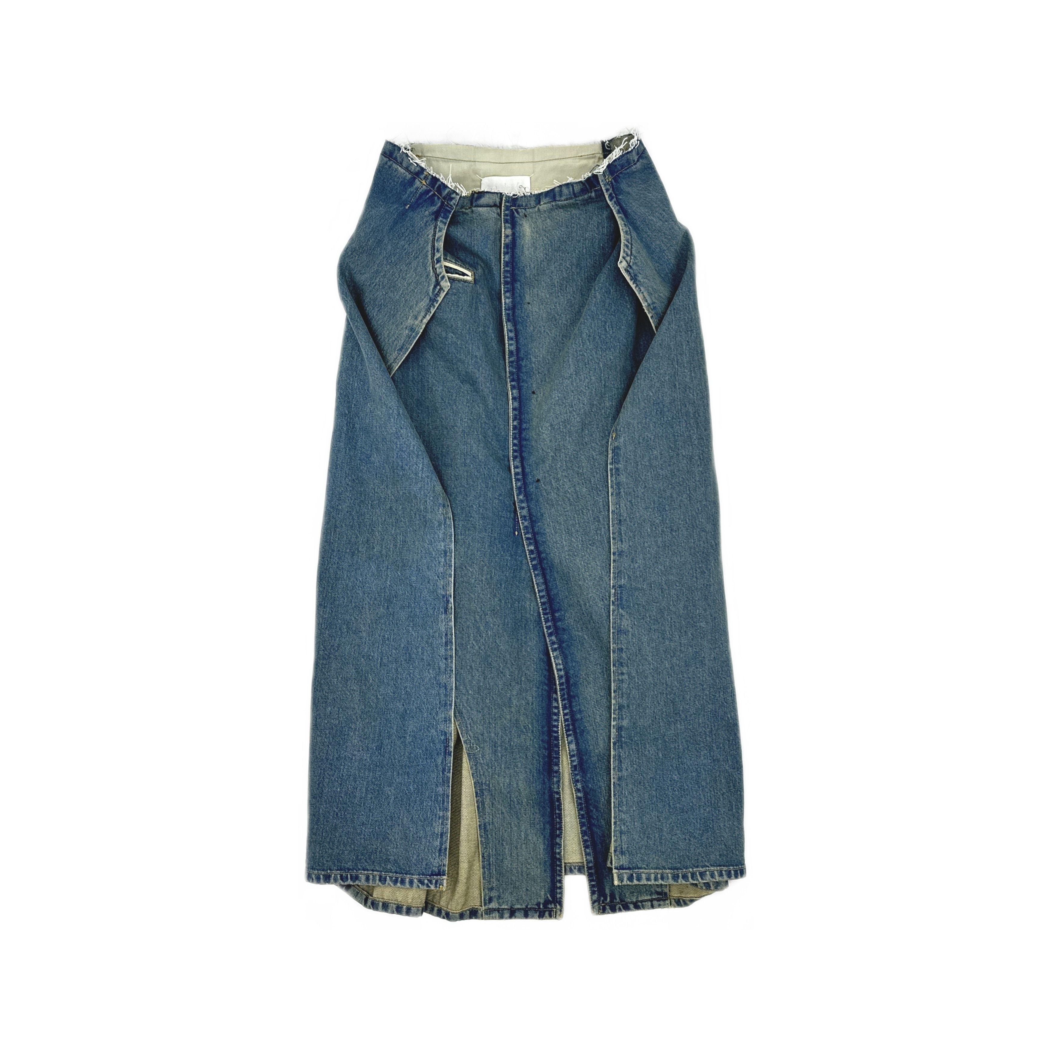 Maison Margiela Maison Margiela Denim Midi Skirt Size 36 Size 25" / US 0 / IT 36 - 1 Thumbnail