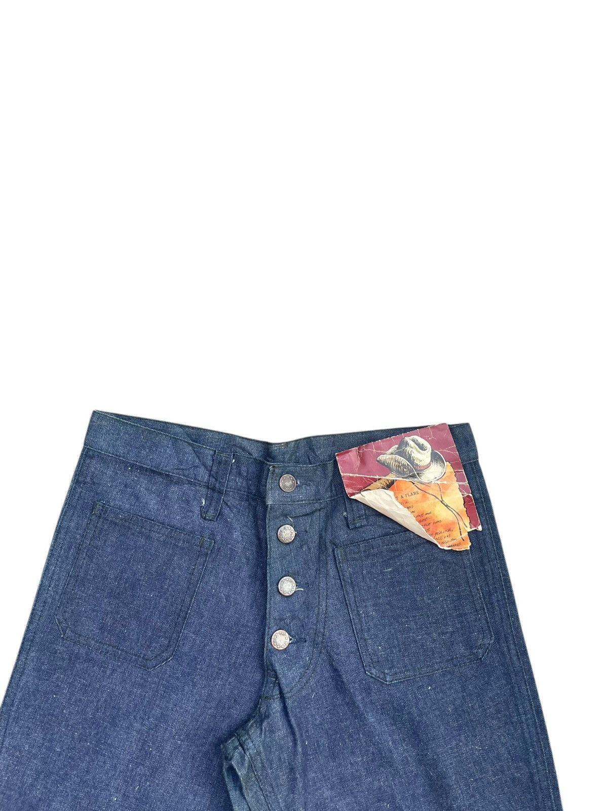 Japanese Brand × Vintage Vintage Deadstock Cosmo Flare Denim Size US 30 / EU 46 - 3 Thumbnail