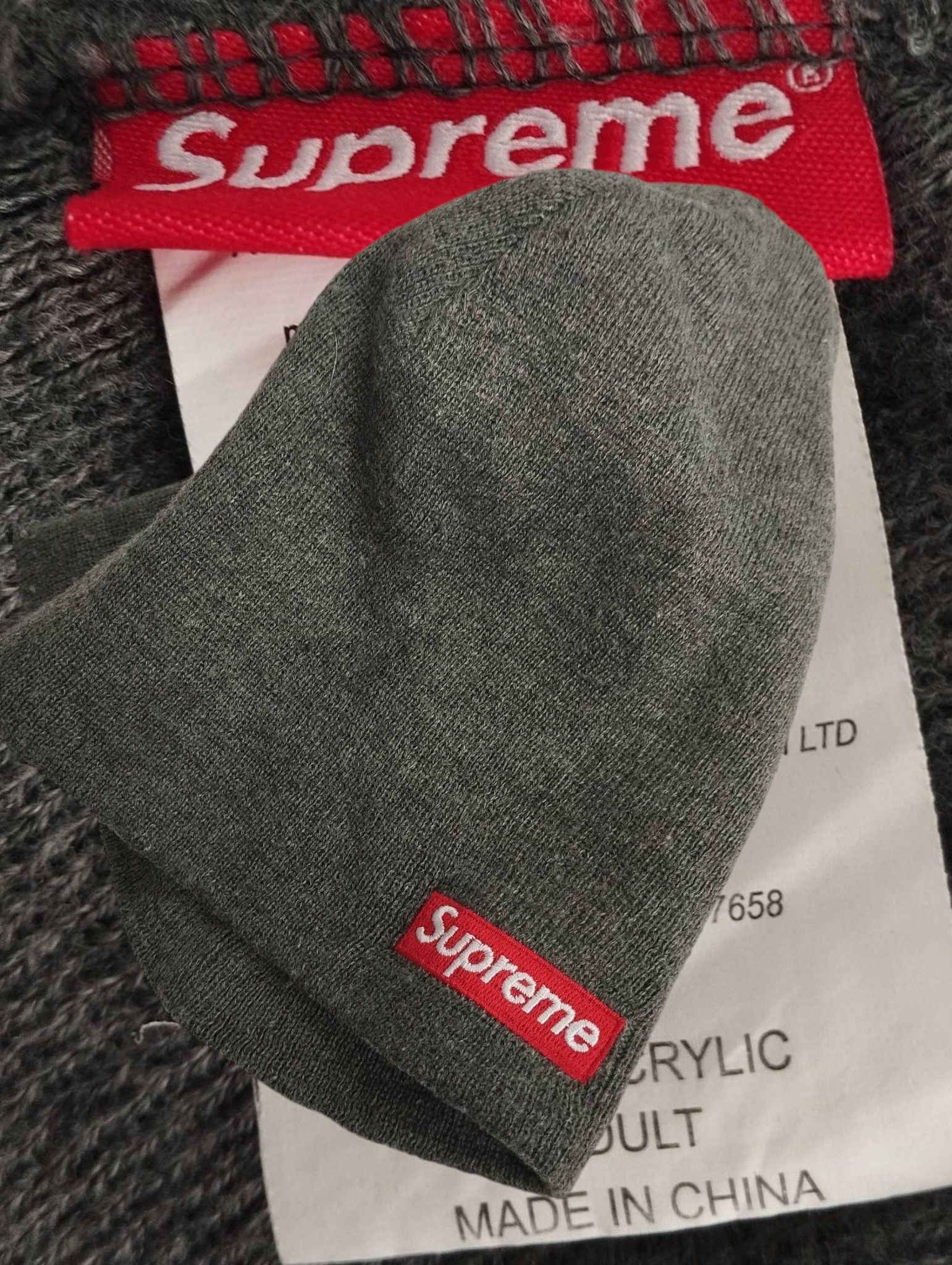 Supreme supreme beanie gray Size ONE SIZE - 1 Thumbnail