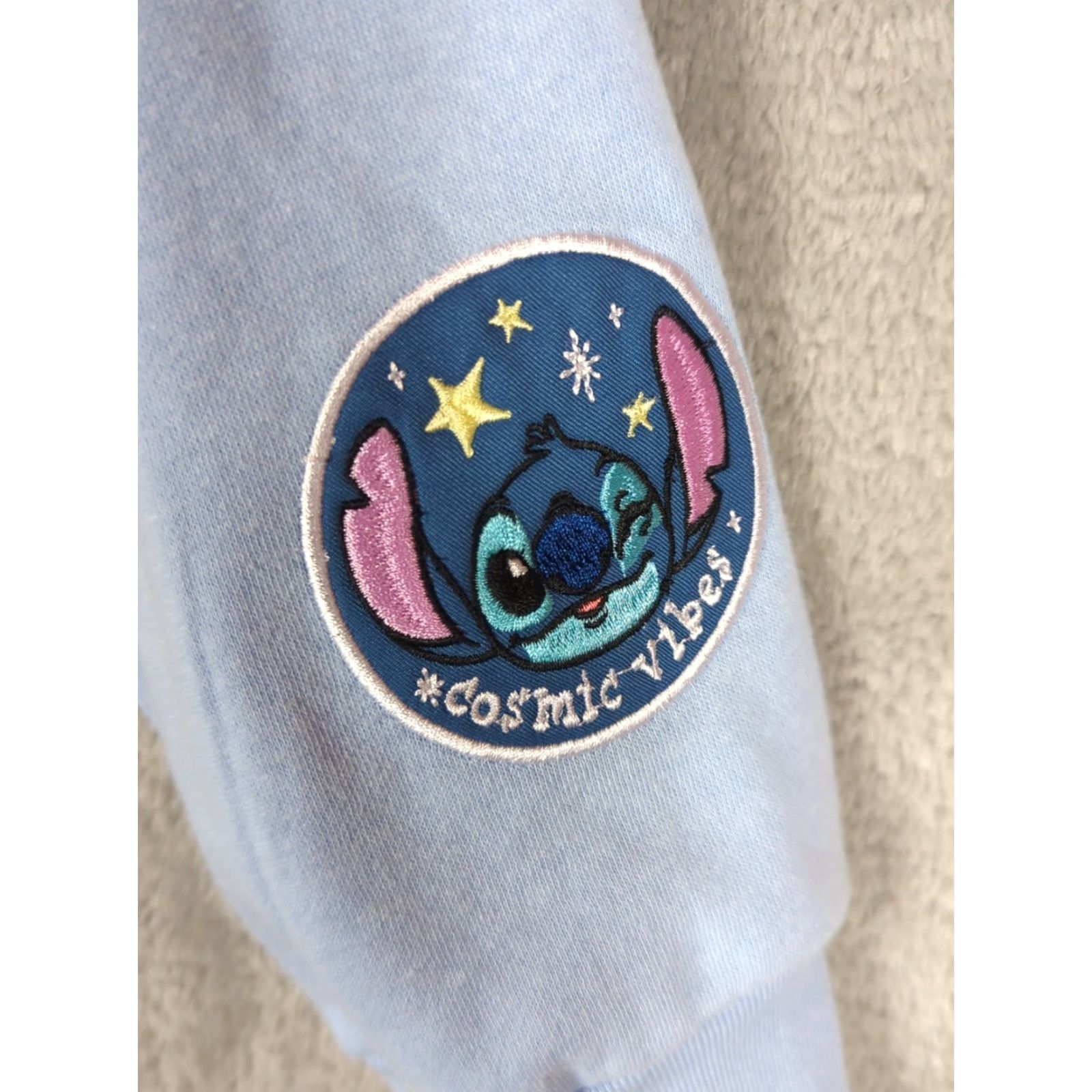 Disney VINTAGE? No. Disney STITCH Women’s Blue Full Zip Character Sweatshirt Hoodie L Jacket Size L / US 10 / IT 46 - 3 Thumbnail