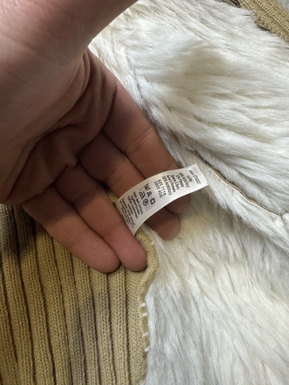 Vintage Vintage Y2K George Sued Fur Faux Knitted Patchwork Avantgard Size US S / EU 44-46 / 1 - 8 Thumbnail