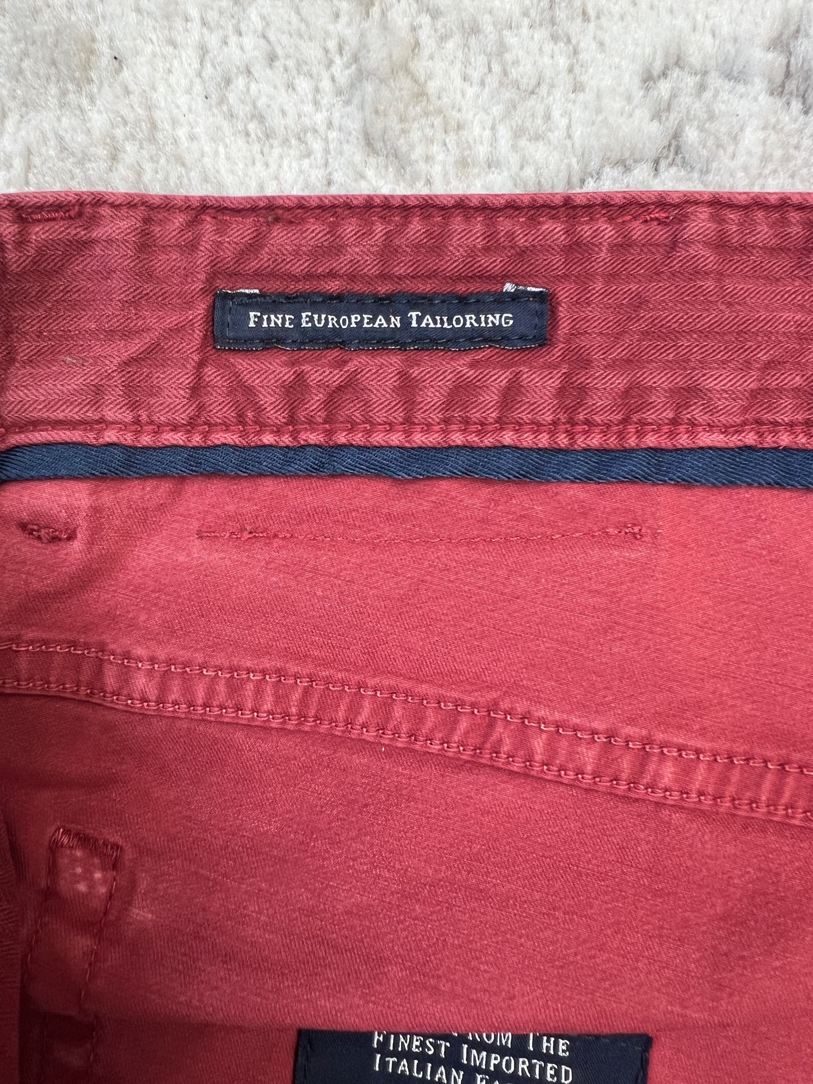 Polo Ralph Lauren × Ralph Lauren Polo Ralph Lauren Straight Burgundy Italian Fabrics Pants 34 Size US 34 / EU 50 - 16 Thumbnail