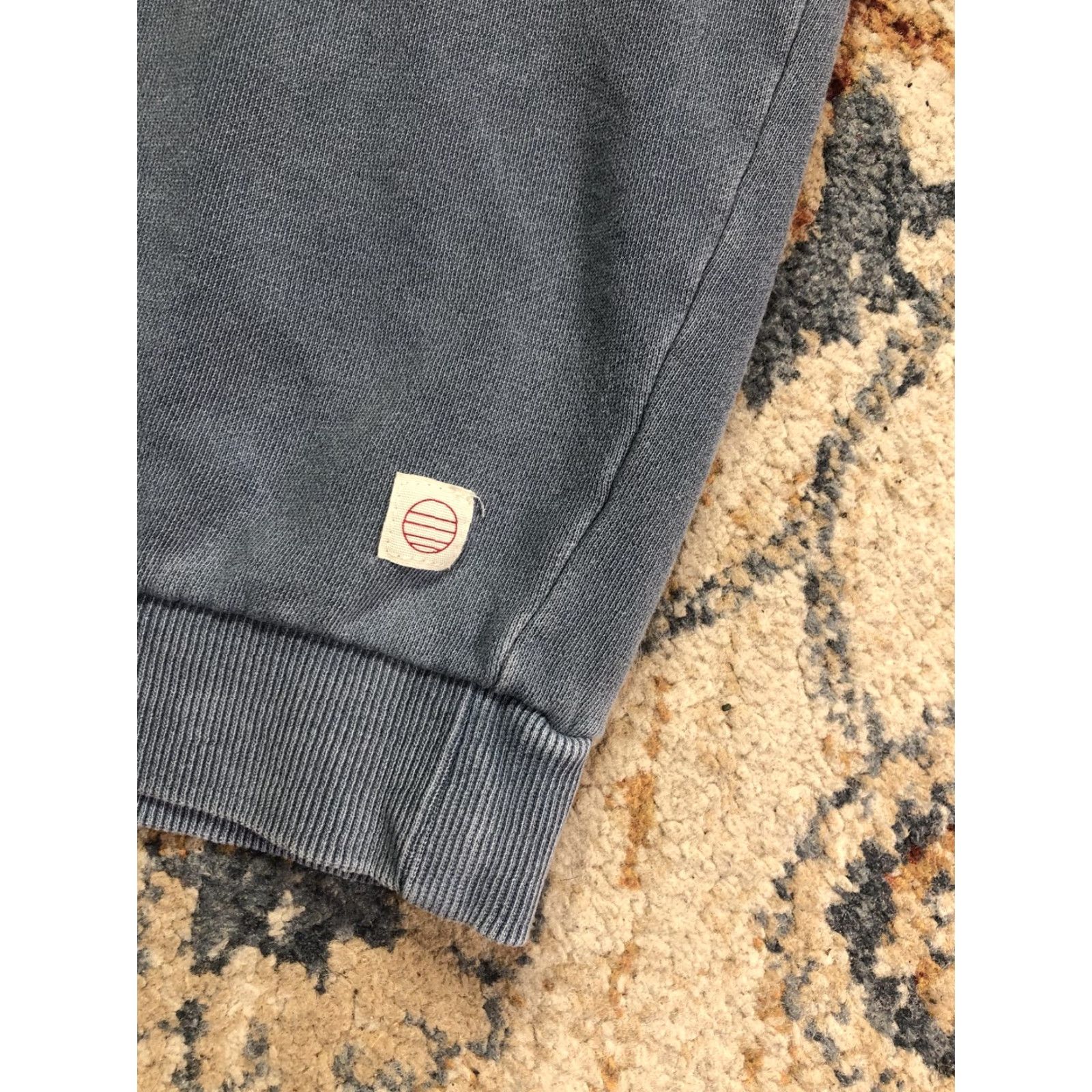 Marine Layer Marine Layer Sweatshirt Mens Small Blue 1/4 Zip Fleece Mock Neck Logo Pullover Size US S / EU 44-46 / 1 - 6 Thumbnail