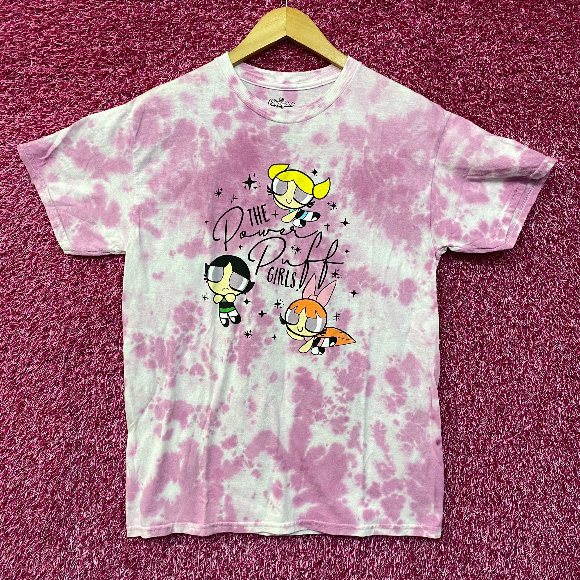 Cartoon Network CN The Power Puff Girls Tie Dye Graphic Design T-Shirt Small Size US S / EU 44-46 / 1 - 1 Thumbnail