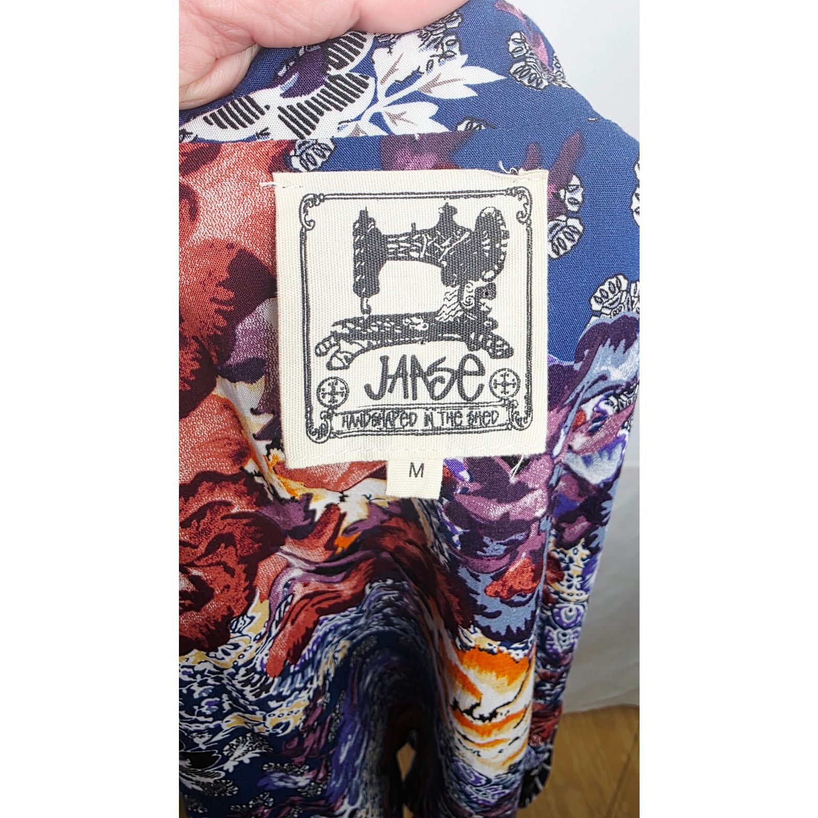 Other Boho Floral Blouse Women's M Lightweight Button Front Top Size M / US 6-8 / IT 42-44 - 8 Thumbnail