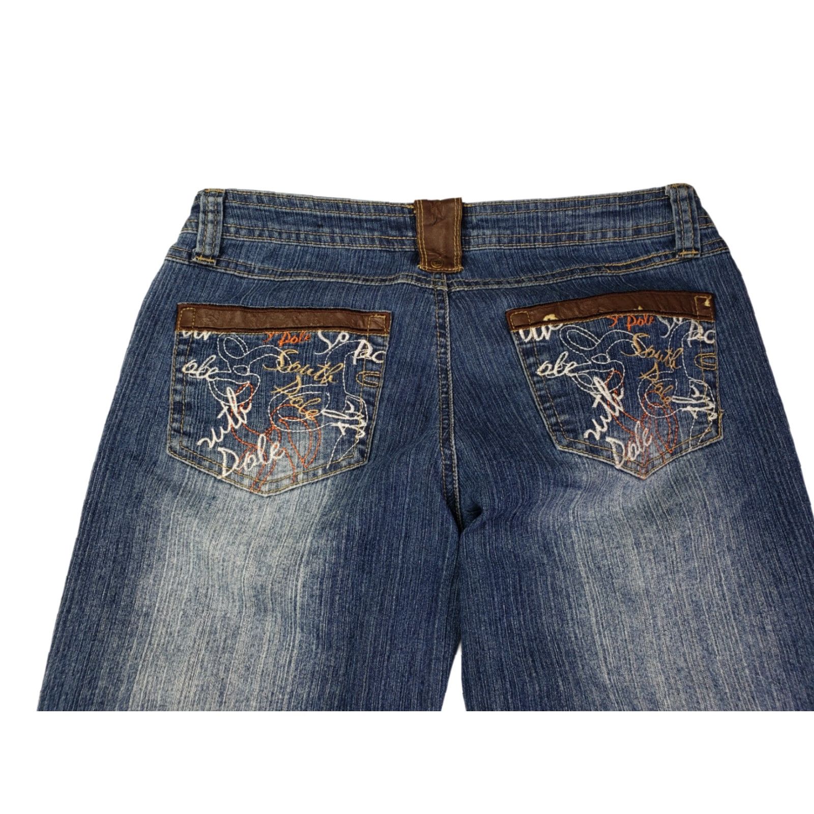 Southpole Juniors Southpole Low Rise Boot Cut Medium Wash Blue Jeans Size 5 28x29 9-013 Size 27" / US 4 / IT 40 - 5 Thumbnail
