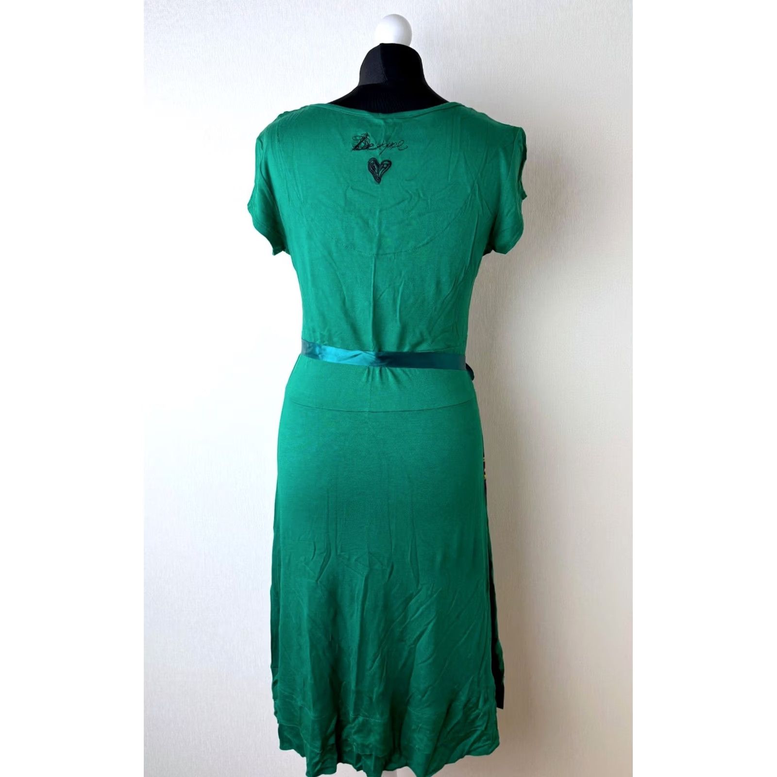 Desigual Desigual Regina green dress Size L womens 61V21K1 Size L / US 10 / IT 46 - 5 Thumbnail