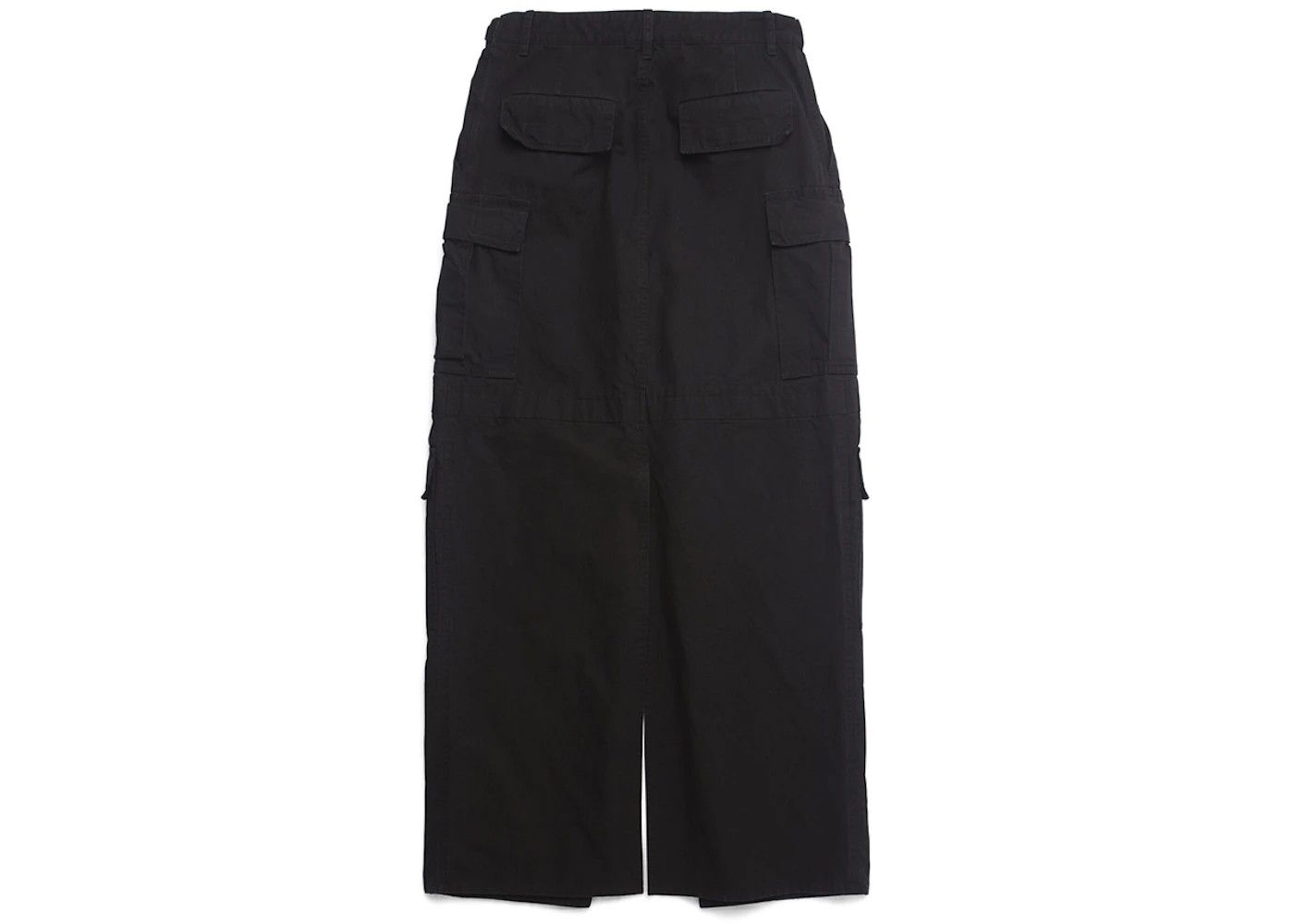 Balenciaga o1in1g0724 Apron Cargo Pants Skirt in Black Size 36" / US 14 / IT 50 - 2 Thumbnail