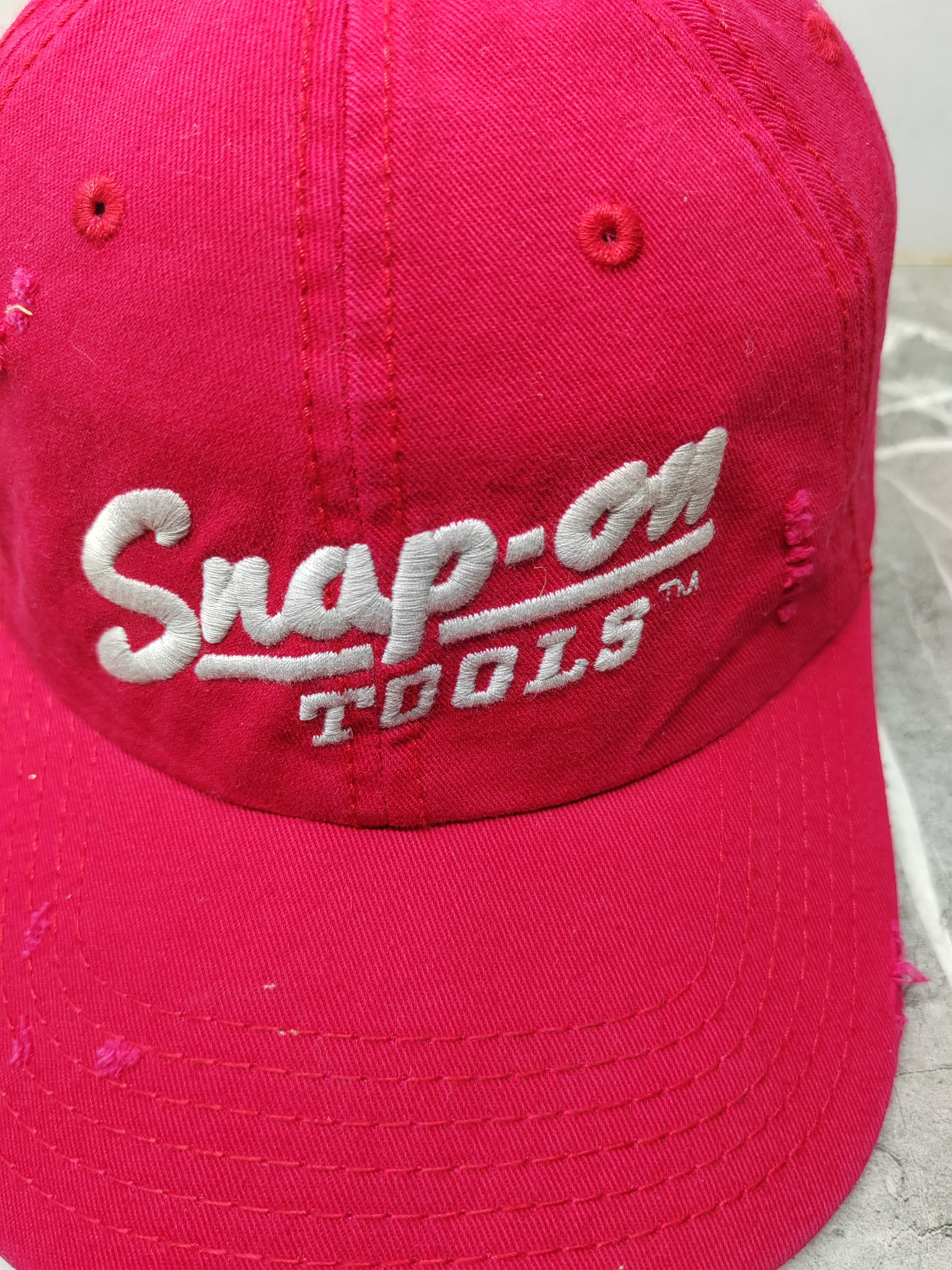 Vintage Vintage Snap-On Distressed Style Cap Hat Size ONE SIZE - 3 Thumbnail