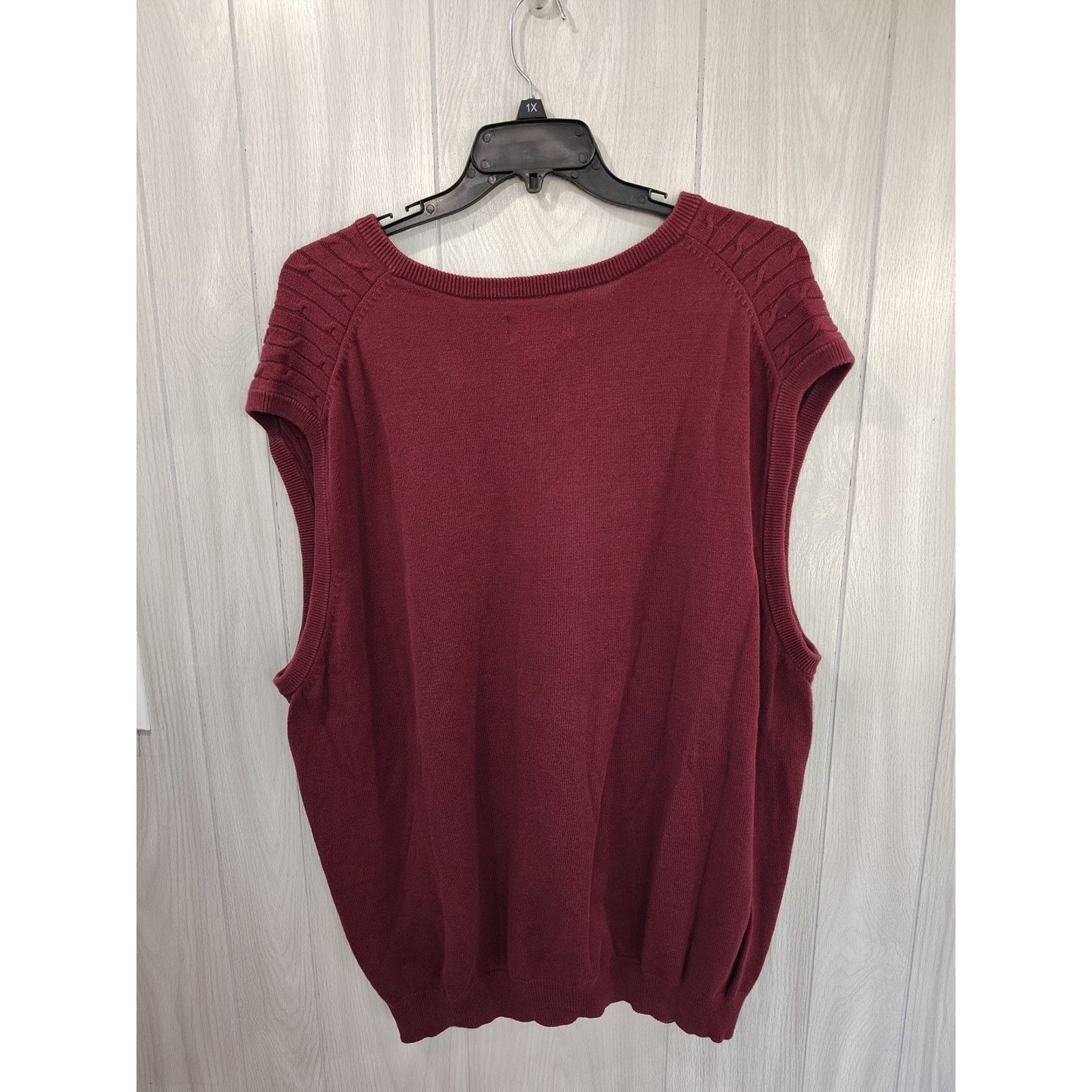 The Unbranded Brand Men's Oak Hill Cable Knit Sweater Size 2xl Burgundy Preppy Size US XXL / EU 58 / 5 - 2 Thumbnail