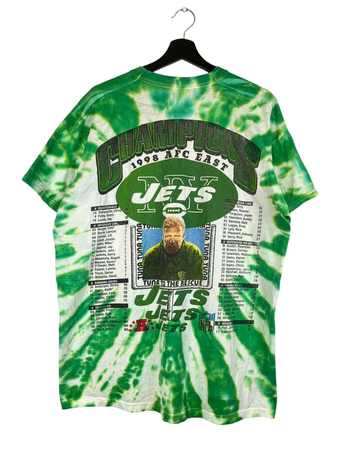 NFL Vintage Jets 1998 Champions NFL Rare Tee T-shirt Size US XXL / EU 58 / 5 - 1 Thumbnail