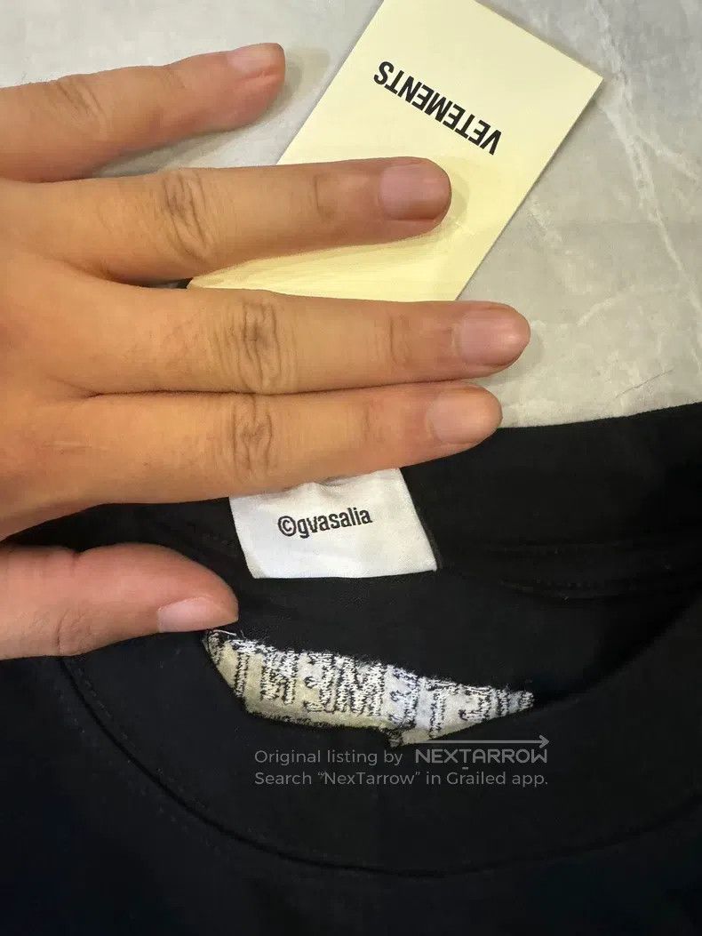 Vetements Vetements Black Loose Fit Casual T-Shirt Size US M / EU 48-50 / 2 - 5 Thumbnail