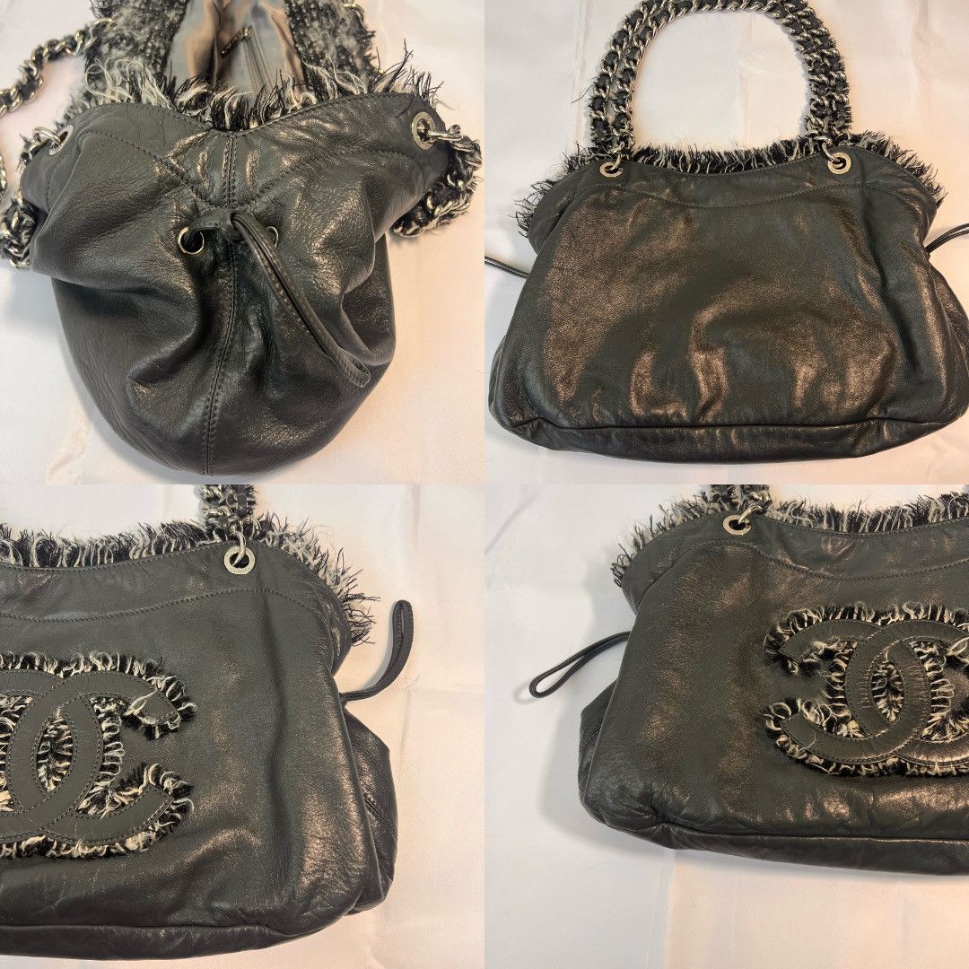 Chanel Chanel 2010-2011 Fringed Logo Large Hobo Tote Bag Size ONE SIZE - 8 Thumbnail