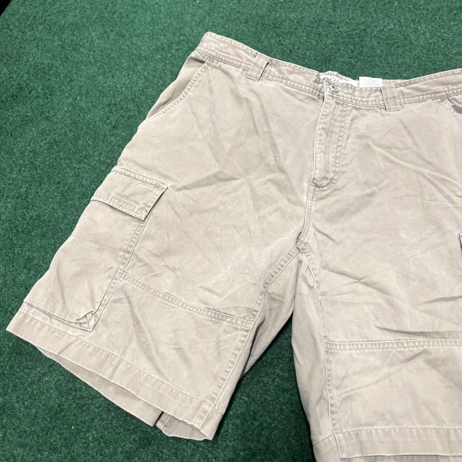 Vintage Columbia Shorts Mens 36 Brown Beige Pockets Cotton Outdoor Hiking Active Size US 36 / EU 52 - 2 Thumbnail