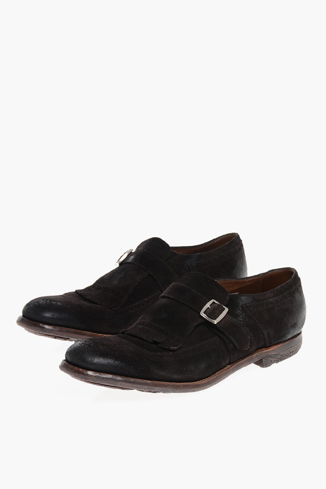 Church's og1mm0325 Vintage Effect Suede Loafers in Dark Brown Size US 7.5 / EU 40-41 - 2 Thumbnail