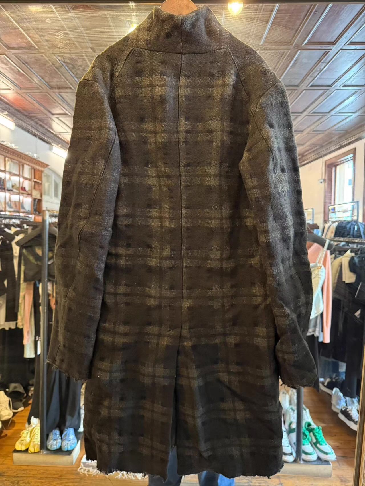 Lumen Et Umbra Lumen et Umbra charcoal checkered pleated wool coat Ｑ25 Size US M / EU 48-50 / 2 - 2 Thumbnail