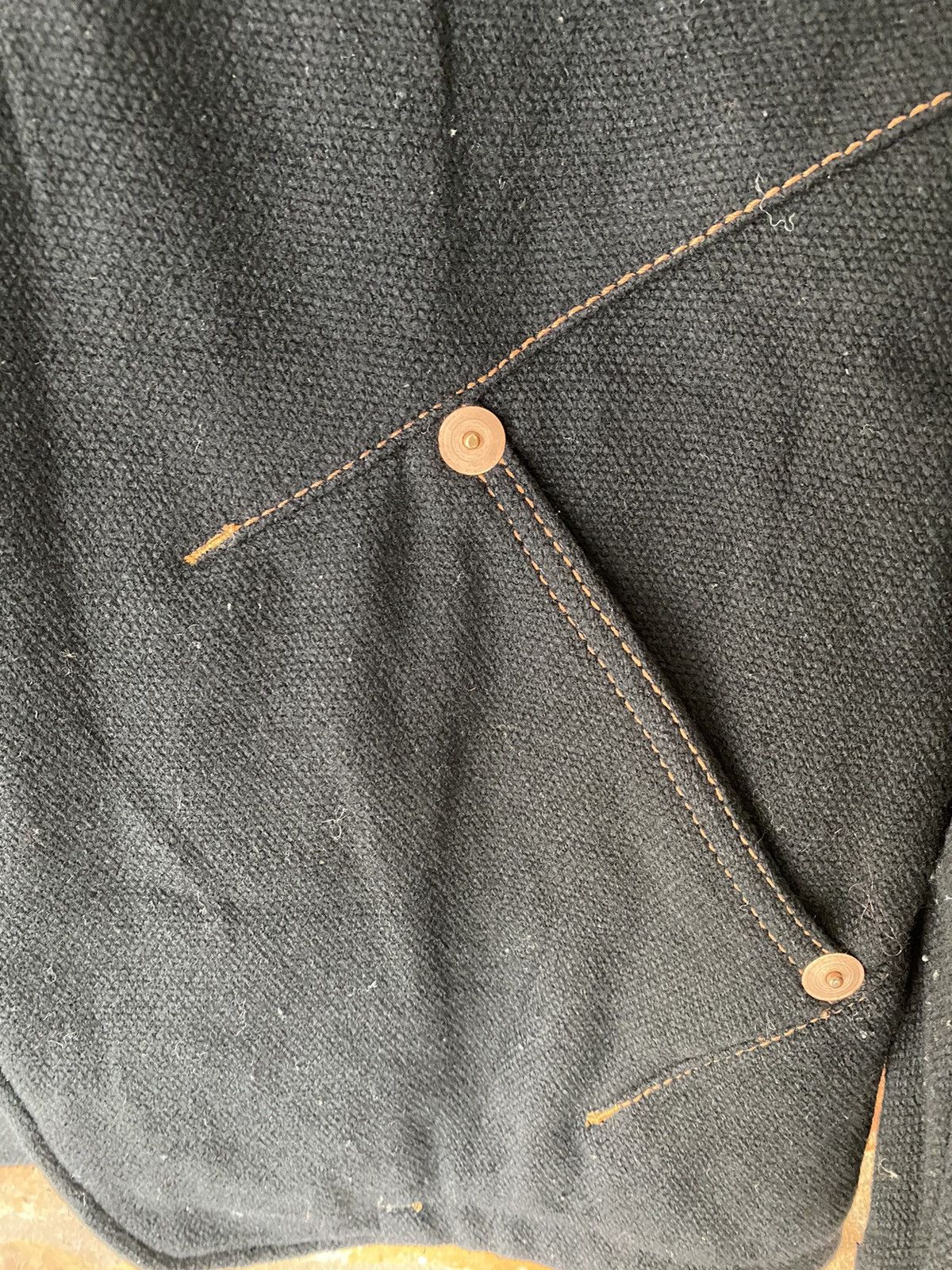 Marithe + Francois Girbaud Vtg MFG Gold Contra Stitch wool Jacket Size US M / EU 48-50 / 2 - 7 Thumbnail