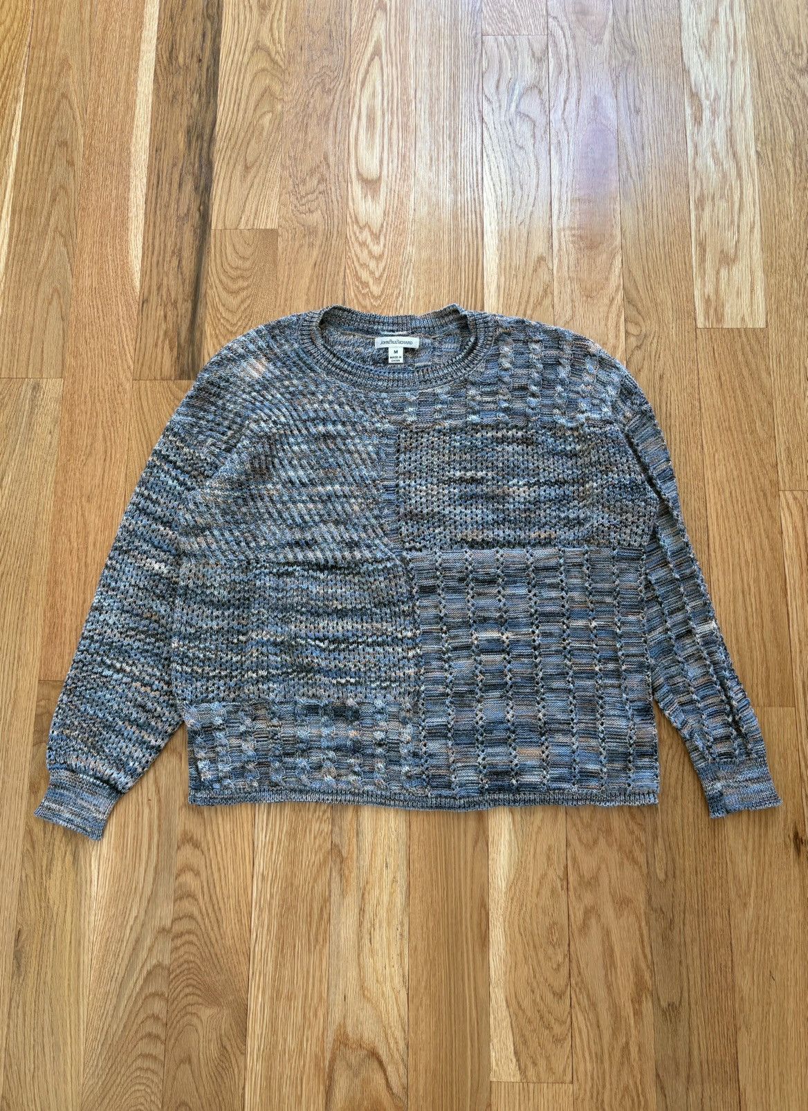 Other John Paul Richard Vintage 90s Y2K Textured 3D Knit Sweater M Size M / US 6-8 / IT 42-44 - 1 Thumbnail