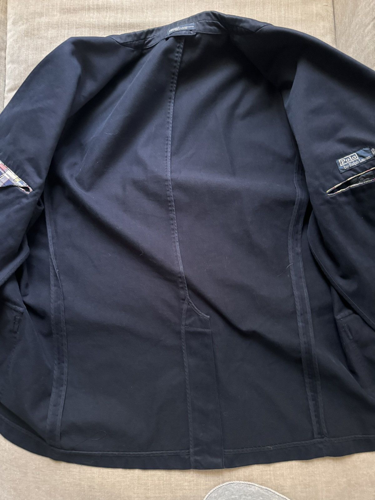 Polo Ralph Lauren Polo by Ralph Lauren Vintage Cotton Unconstructed Jacket Size 44L - 8 Thumbnail