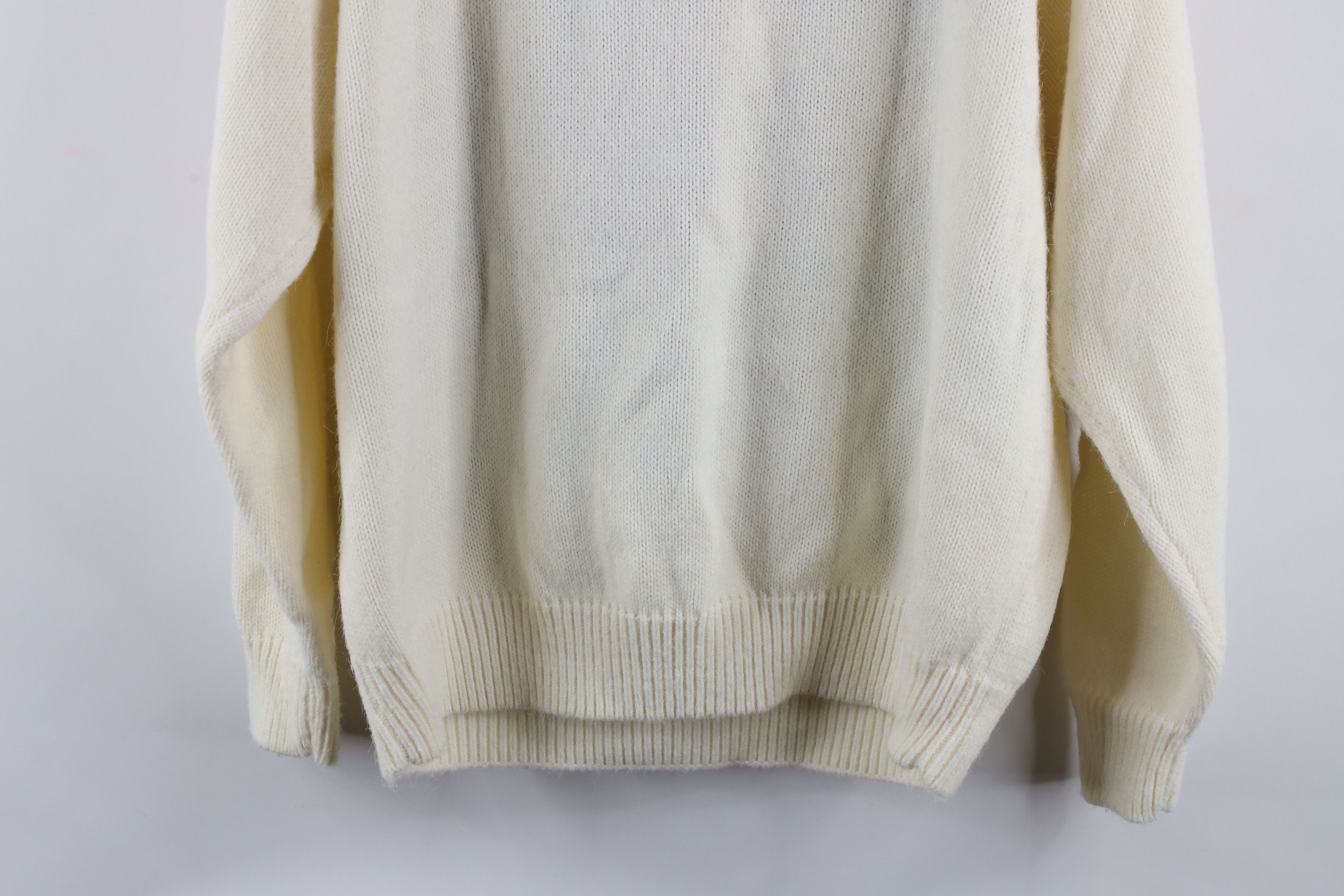 Vintage Vintage 90s Country Primitive Flower Knit Crewneck Sweater Size XL / US 12-14 / IT 48-50 - 11 Thumbnail