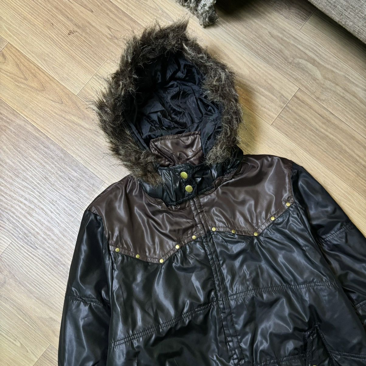 14th Addiction × If Six Was Nine × Le Grande Bleu (L.G.B.) CornFlake Ifsixwasnine LGB Style fur jacket Vtg Y2K japan Size US M / EU 48-50 / 2 - 7 Thumbnail