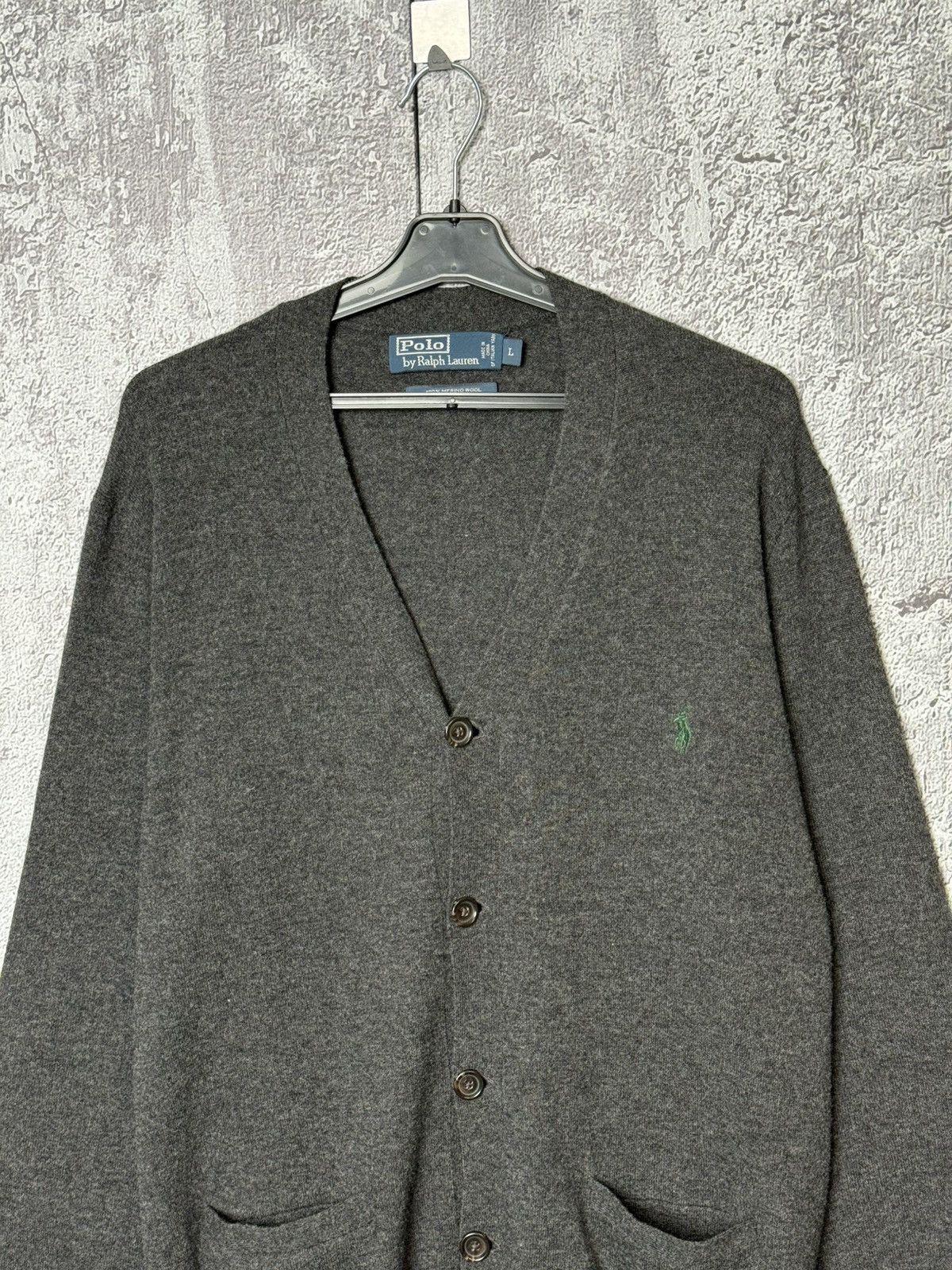 Polo Ralph Lauren Polo Ralph Lauren Cardigan Sweater Merino Wool Elbow Patch Size US L / EU 52-54 / 3 - 6 Thumbnail
