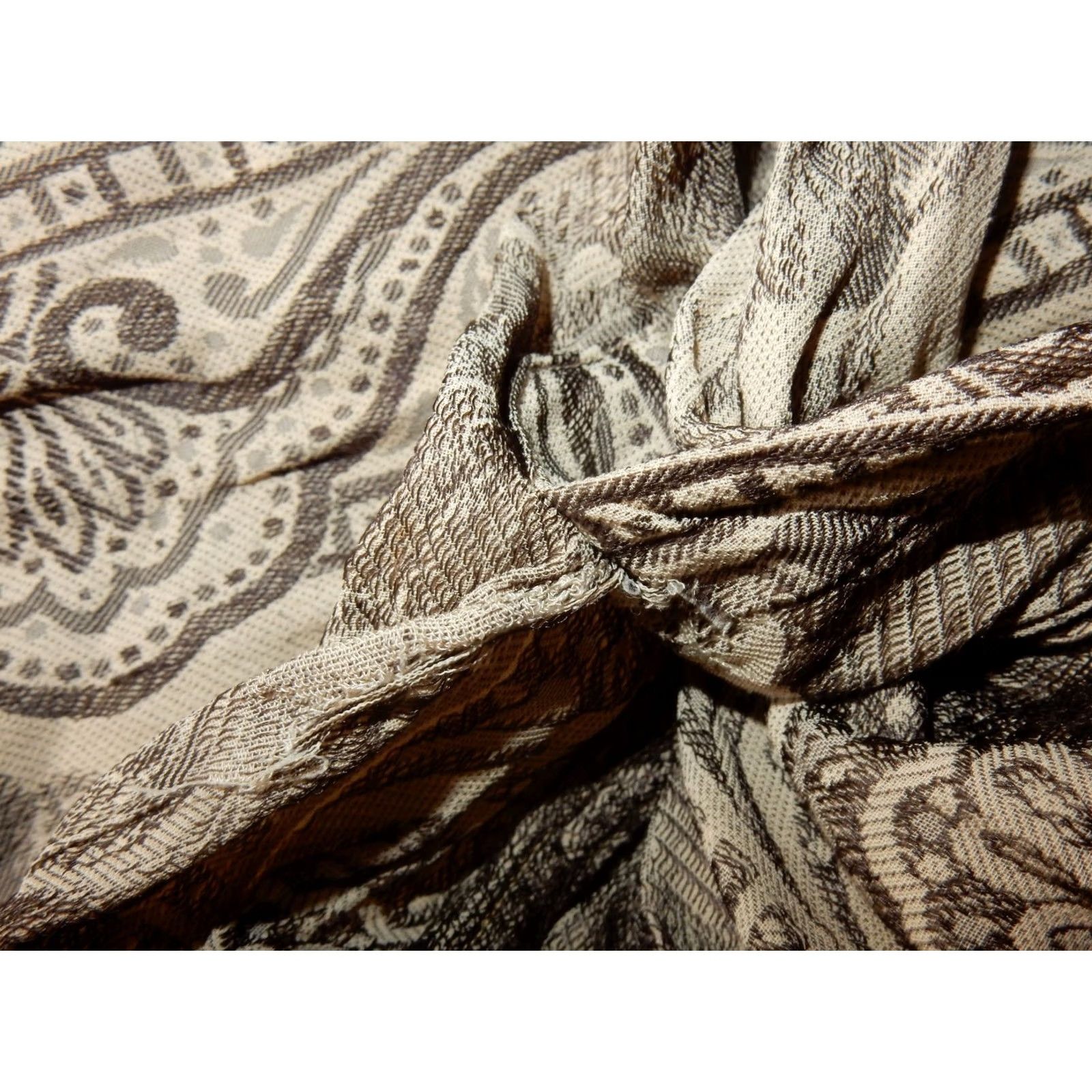 Vintage Biblo Club Shirt Men Button-Front Long Sleeve Paisley & Floral Brown Italy Made M Size US M / EU 48-50 / 2 - 7 Thumbnail