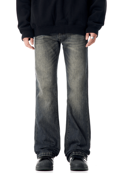 Japanese Brand × Jean American retro washed cracked straight versatile jeans Size US 32 / EU 48 - 1 Thumbnail
