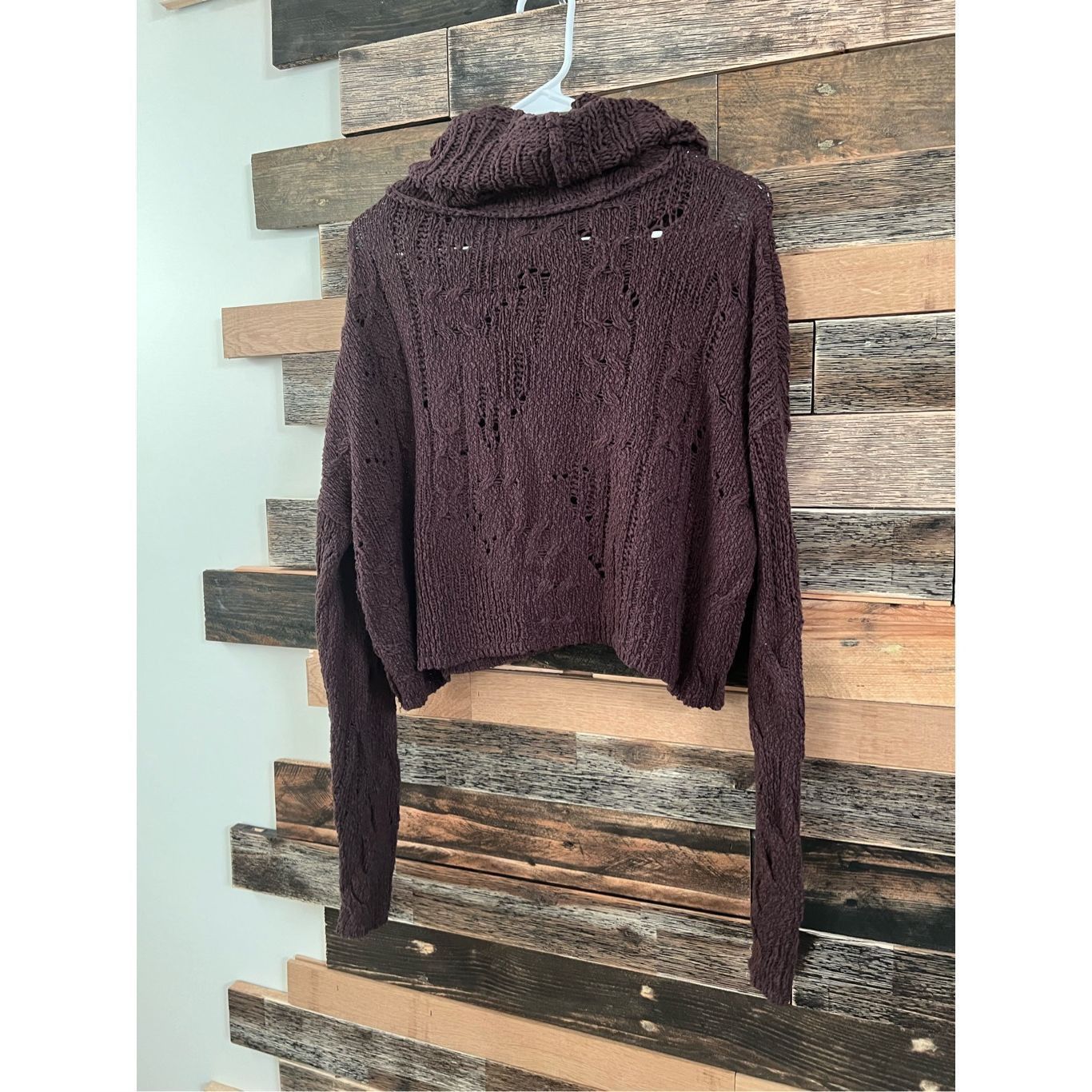 Free People Free People Womens Shades of Dawn Crop Sweater. Size XS Size XS / US 0-2 / IT 36-38 - 2 Thumbnail
